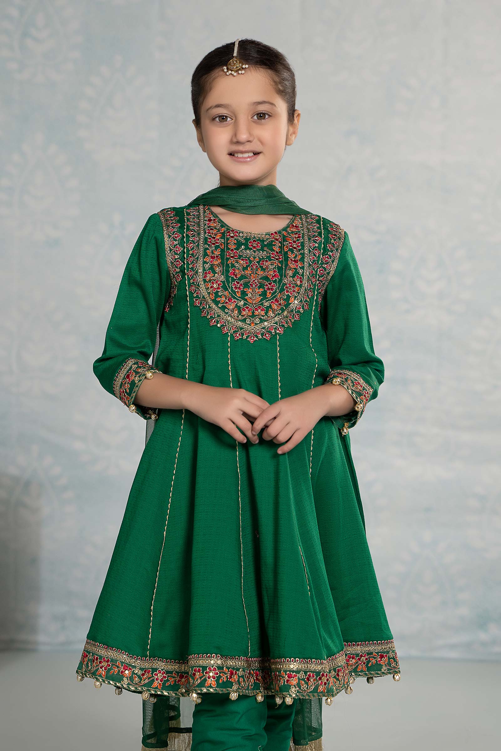 3 Piece Embroidered Dobby Suit - Image 2