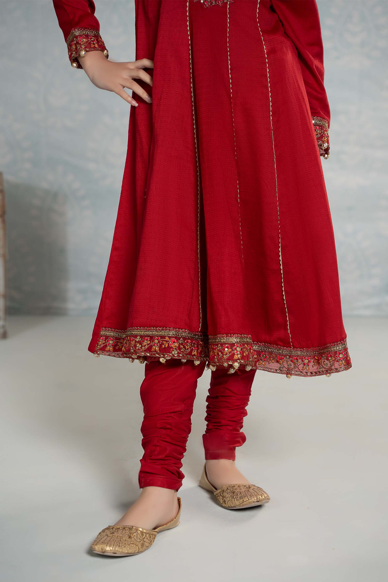 3 Piece Embroidered Dobby Suit - Image 4