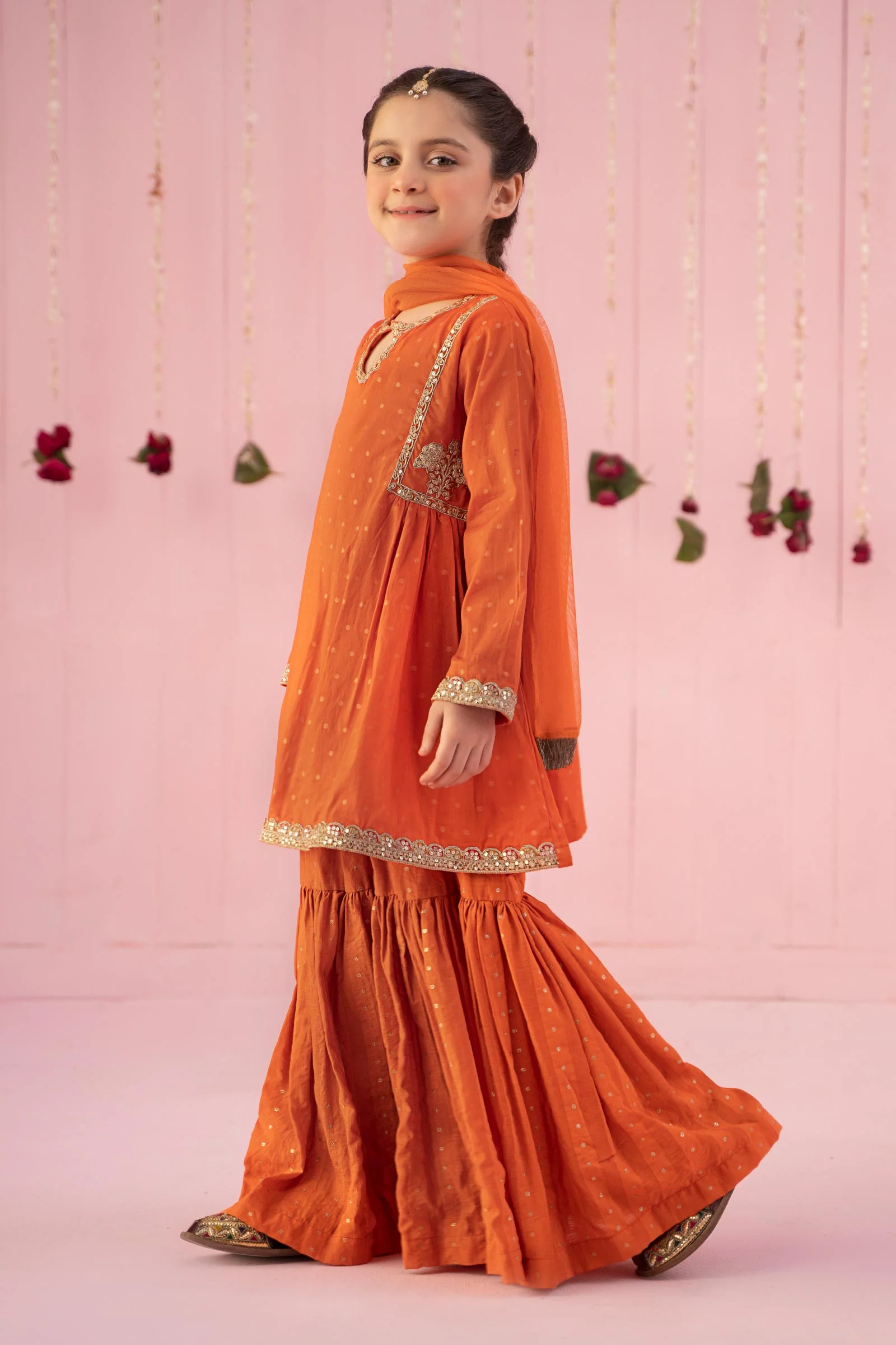 3 Piece Embroidered Jacquard Broshia Suit - Image 6