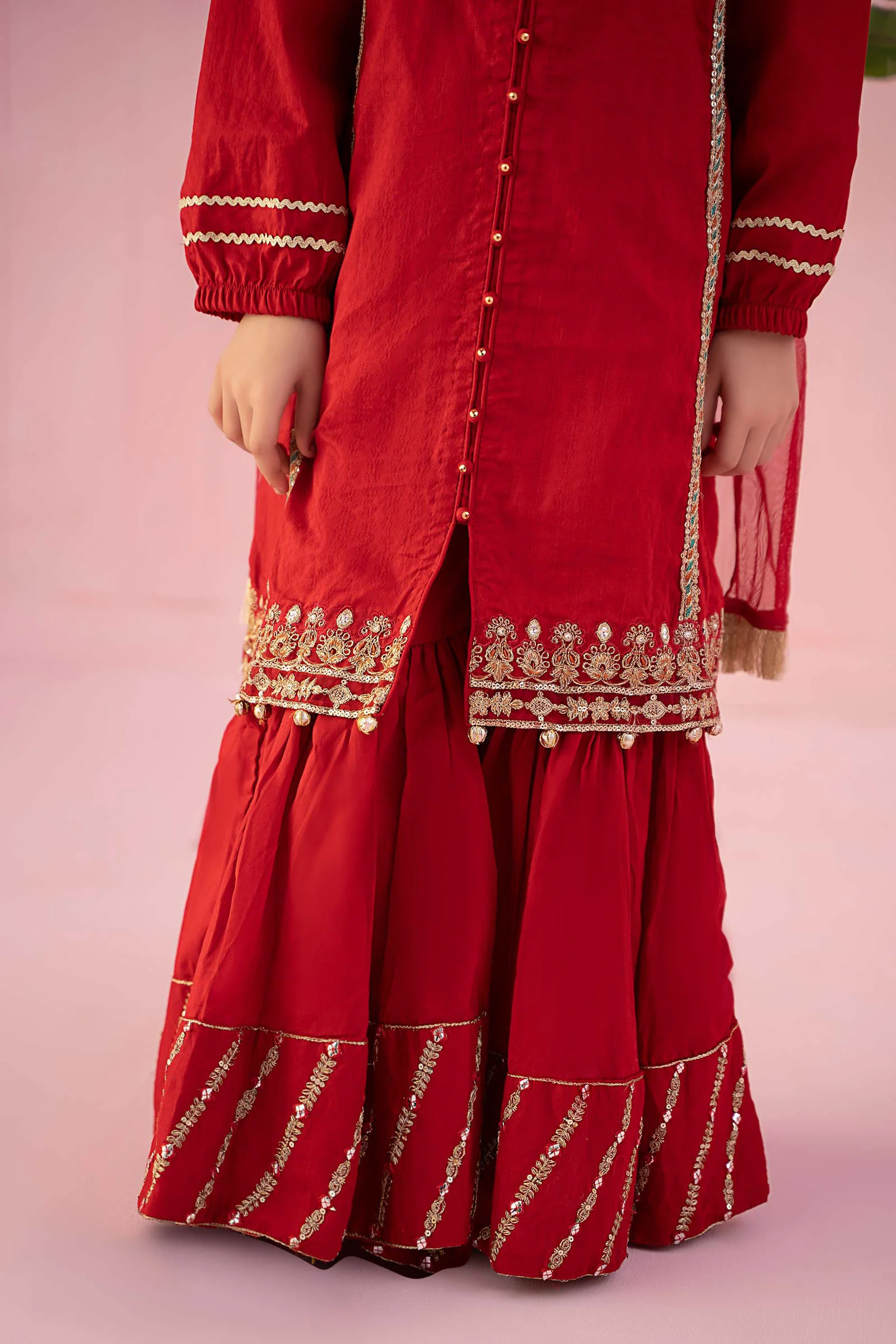 3 Piece Embroidered Dobby Suit - Image 4