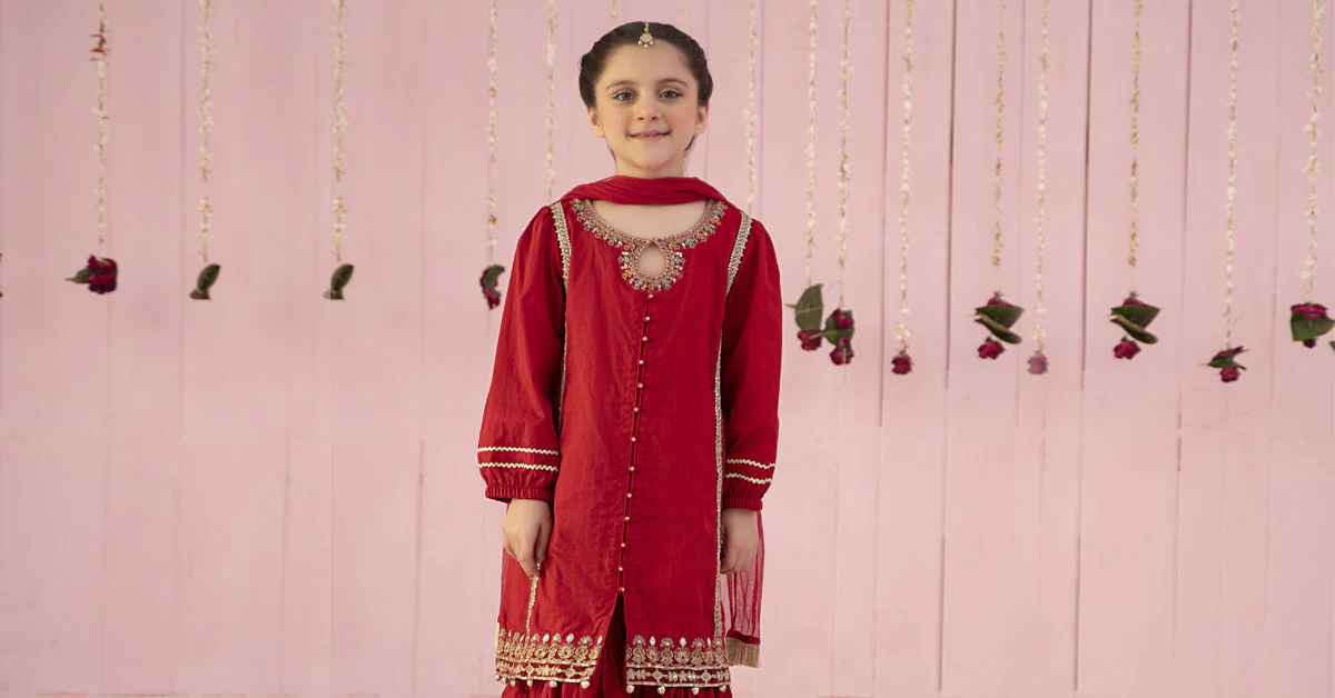 3 Piece Embroidered Dobby Suit - Image 8