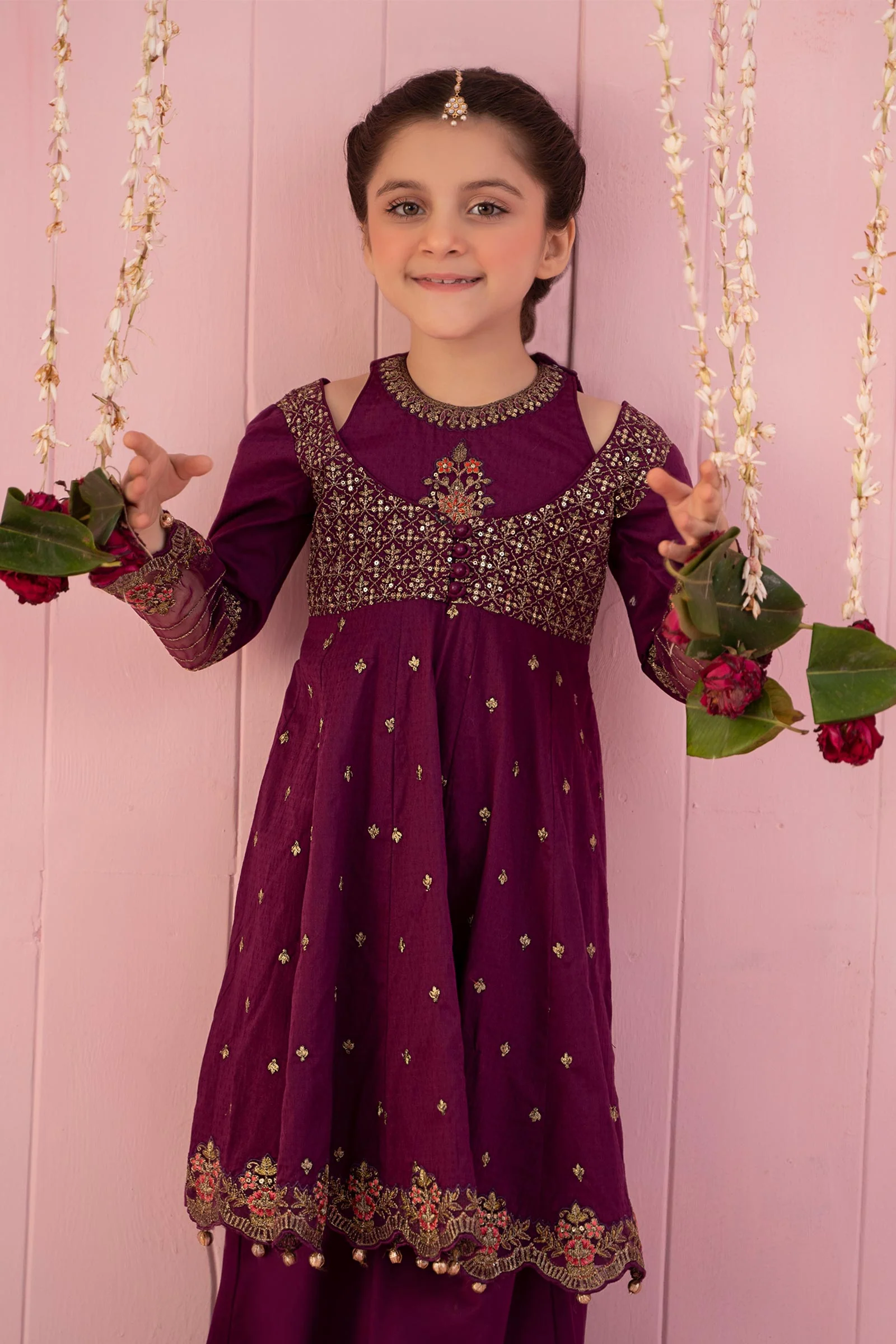3 Piece Embroidered Dobby Suit - Image 3