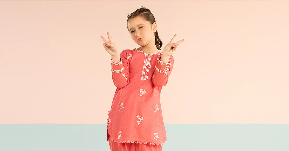 2 Piece Embroidered Dobby Lawn Suit - Image 8