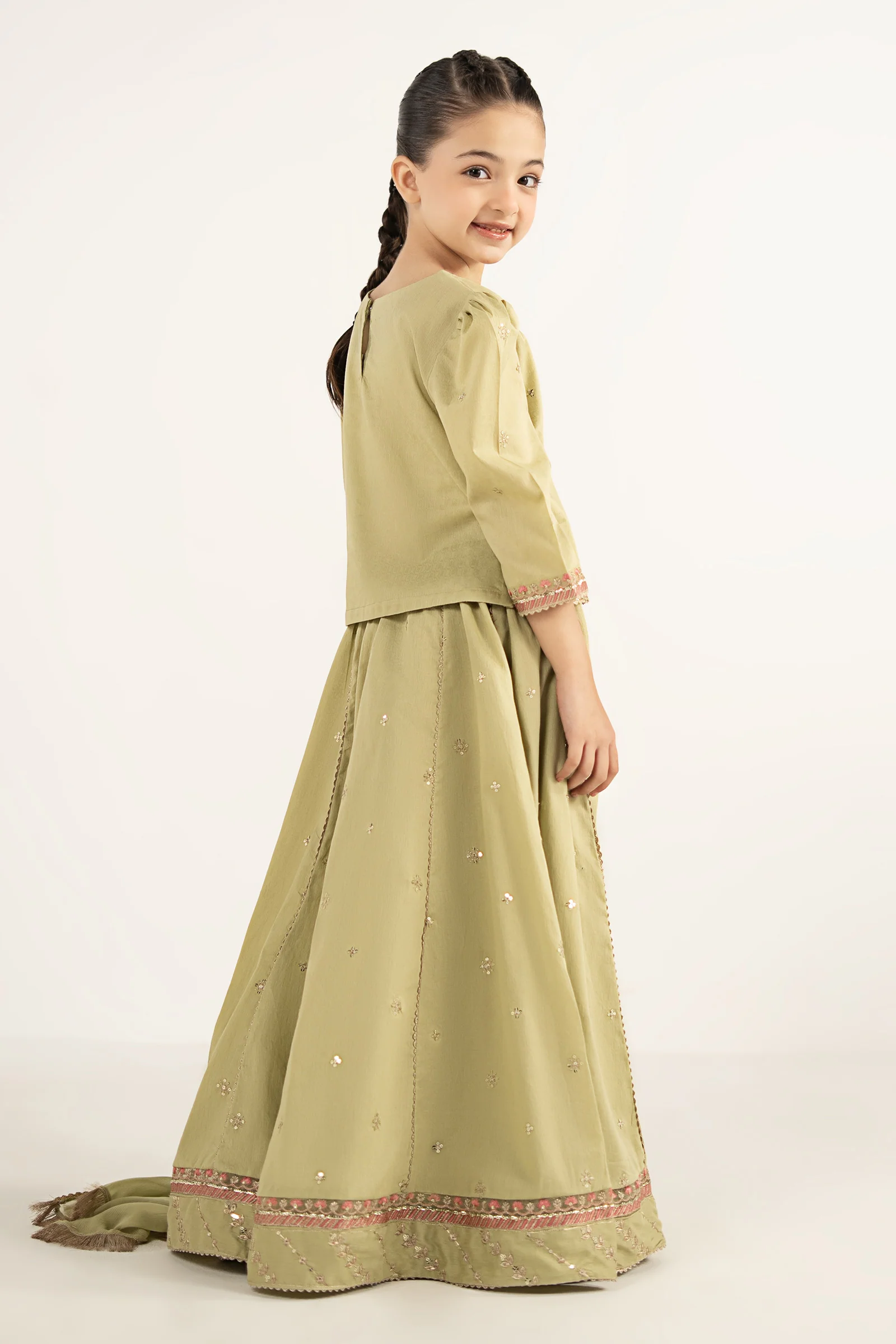 3 Piece Embroidered Dobby Lawn Suit - Image 7