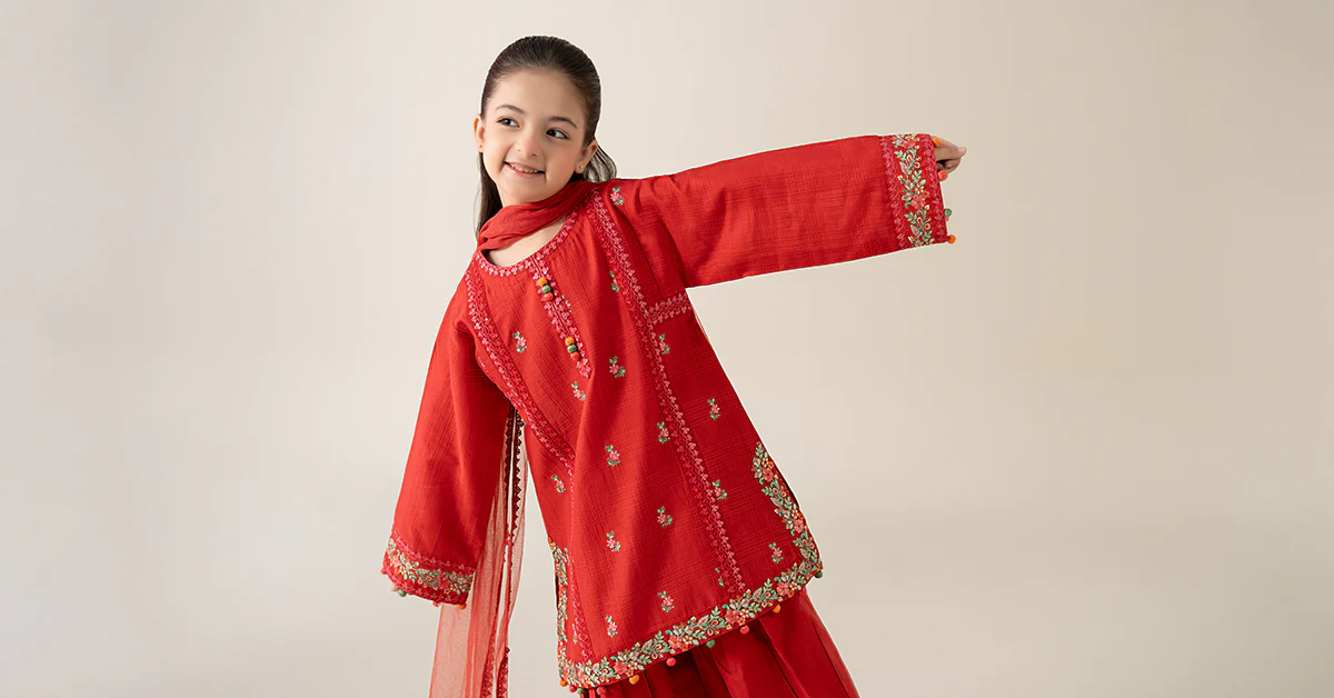 3 Piece Embroidered Dobby Suit - Image 10