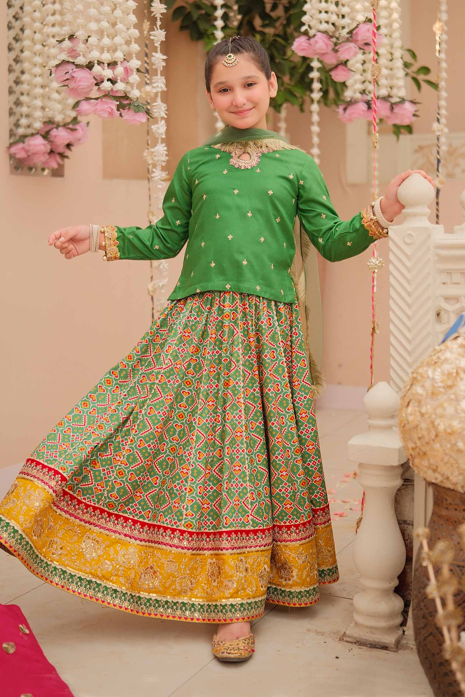 3 Piece Embroidered Linen Suit - Image 2