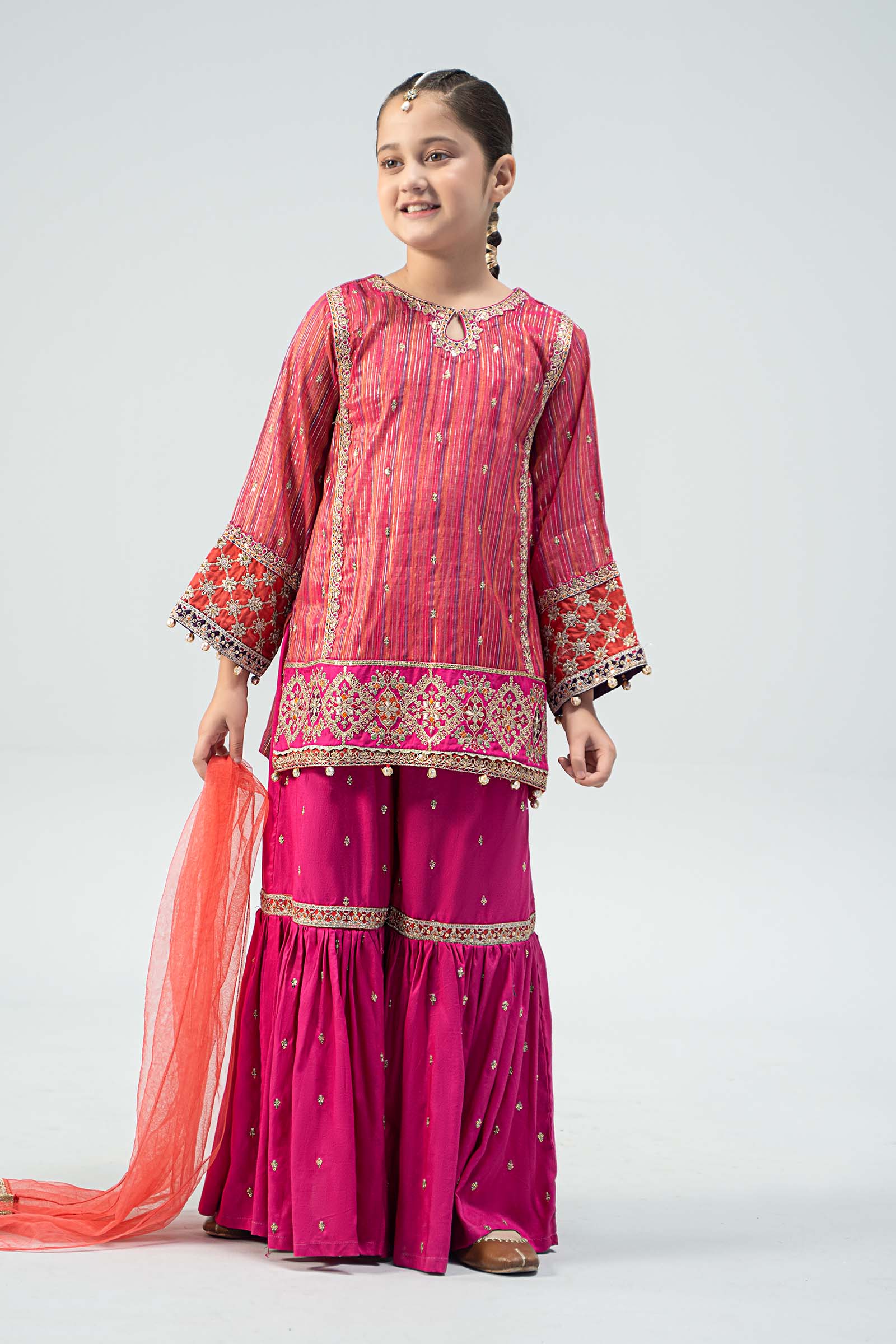 3 Piece Embroidered Suit - Image 3