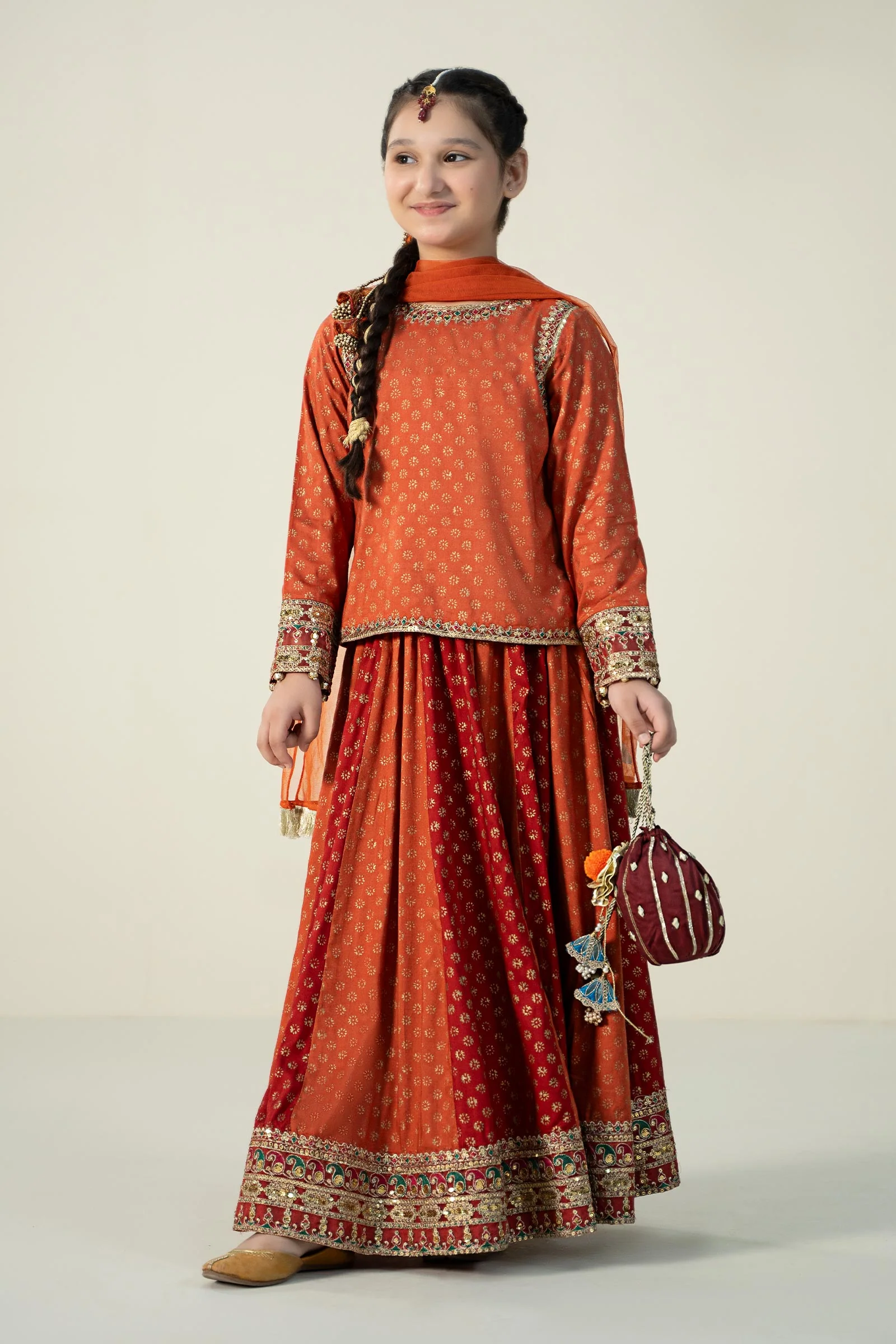 3 Piece Printed Linen Suit