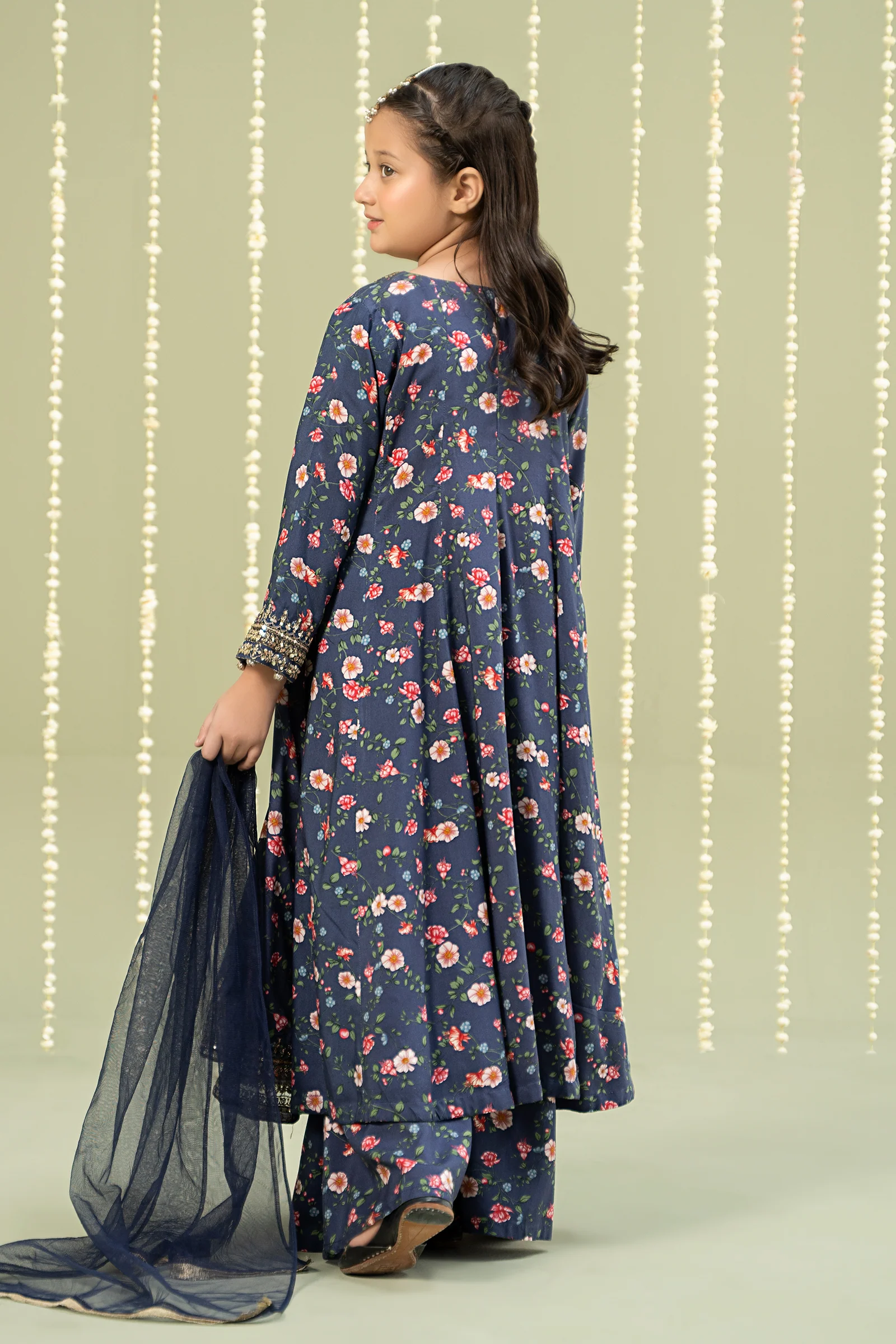 3 Piece Printed Linen Suit - Image 6