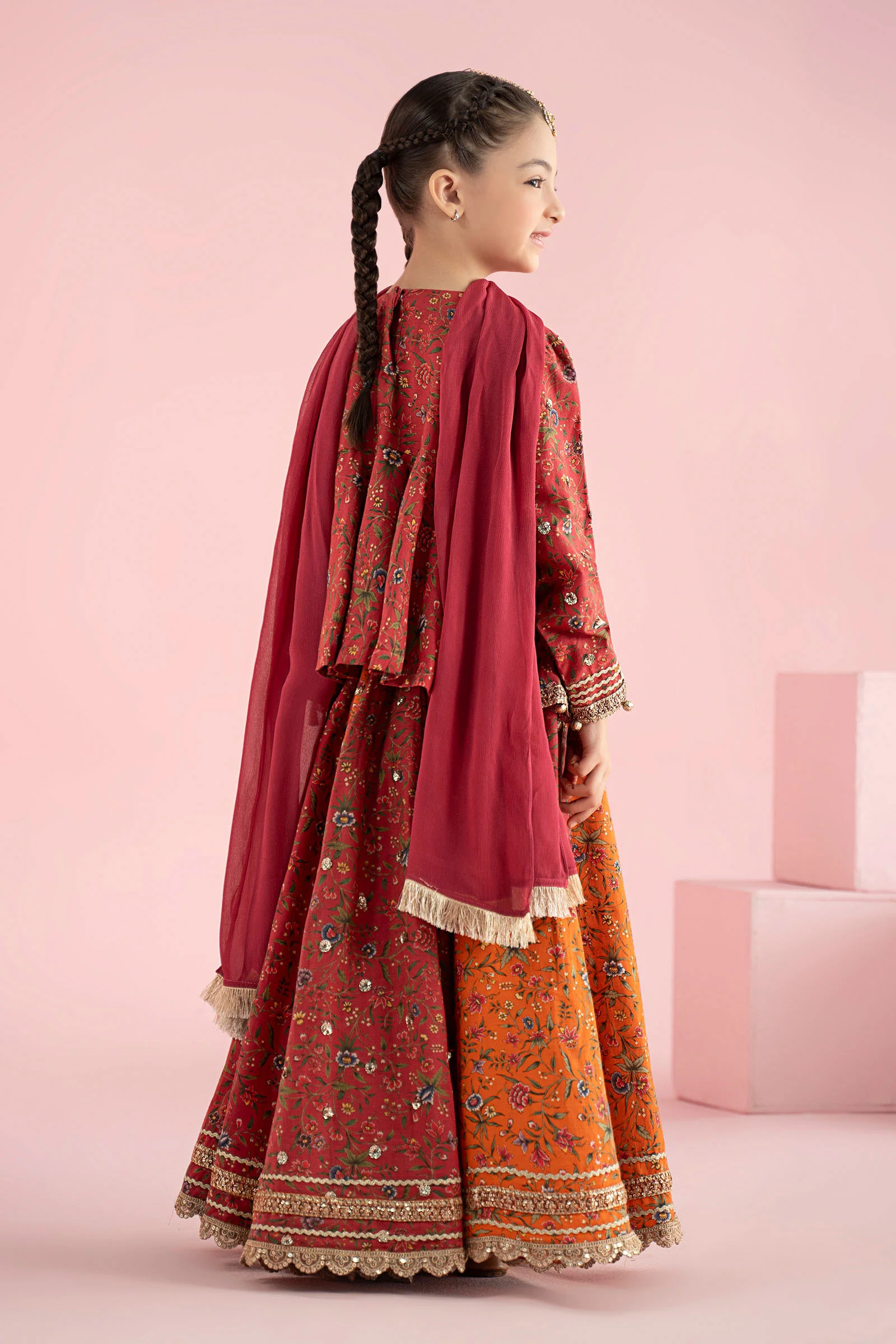3 Piece Embroidered Khaddar Suit - Image 10
