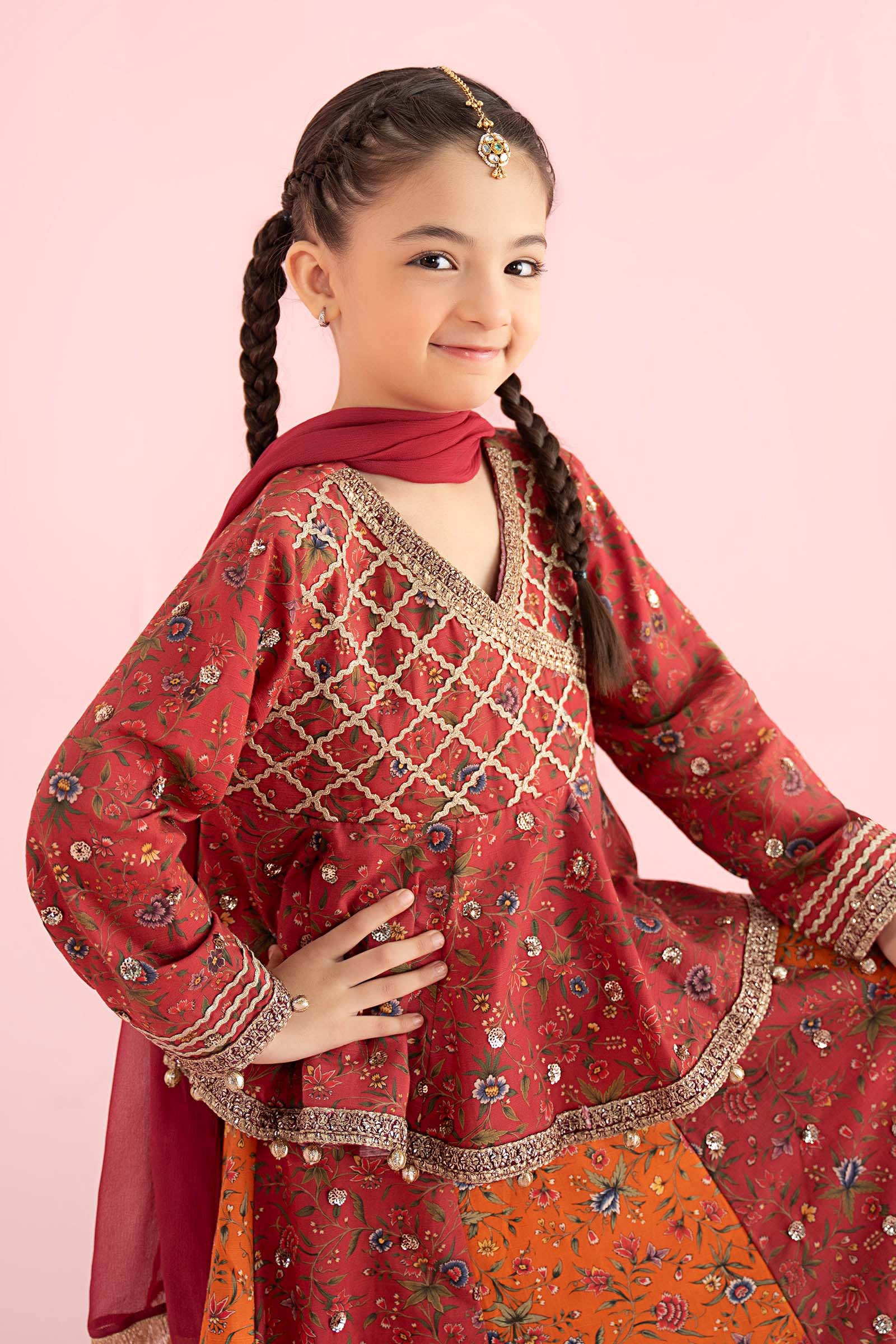 3 Piece Embroidered Khaddar Suit - Image 3