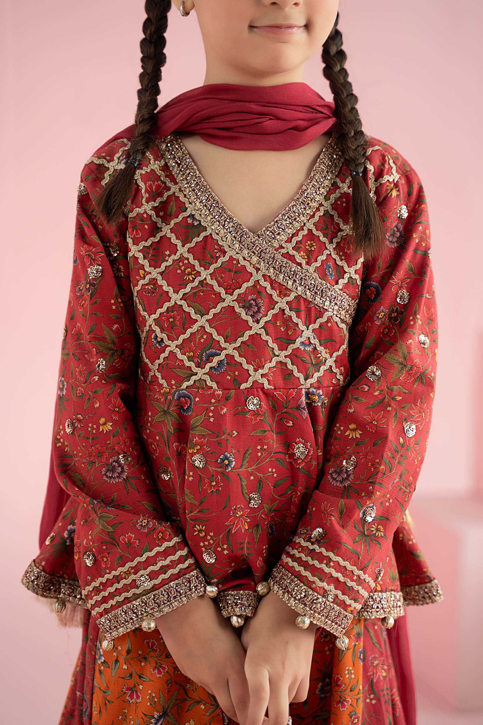 3 Piece Embroidered Khaddar Suit - Image 6