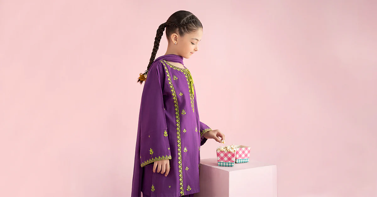 3 Piece Embroidered Khaddar Suit - Image 8