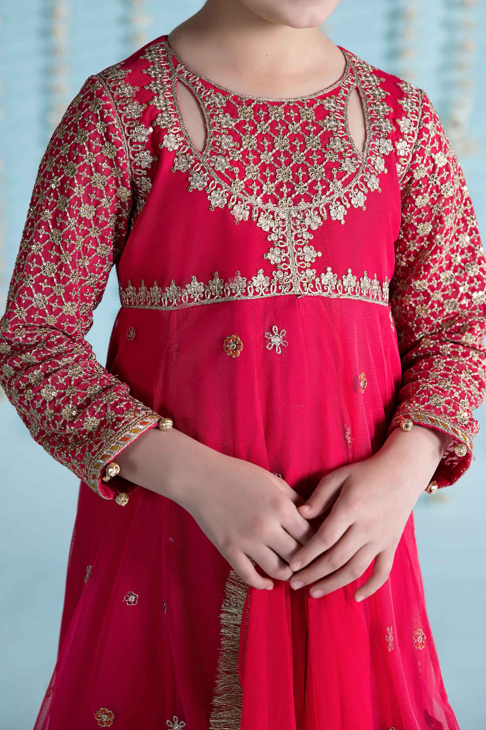 3 Piece Embroidered Net Suit - Image 3
