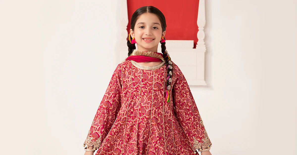 3 Piece Printed Raw Silk Suit - Image 7