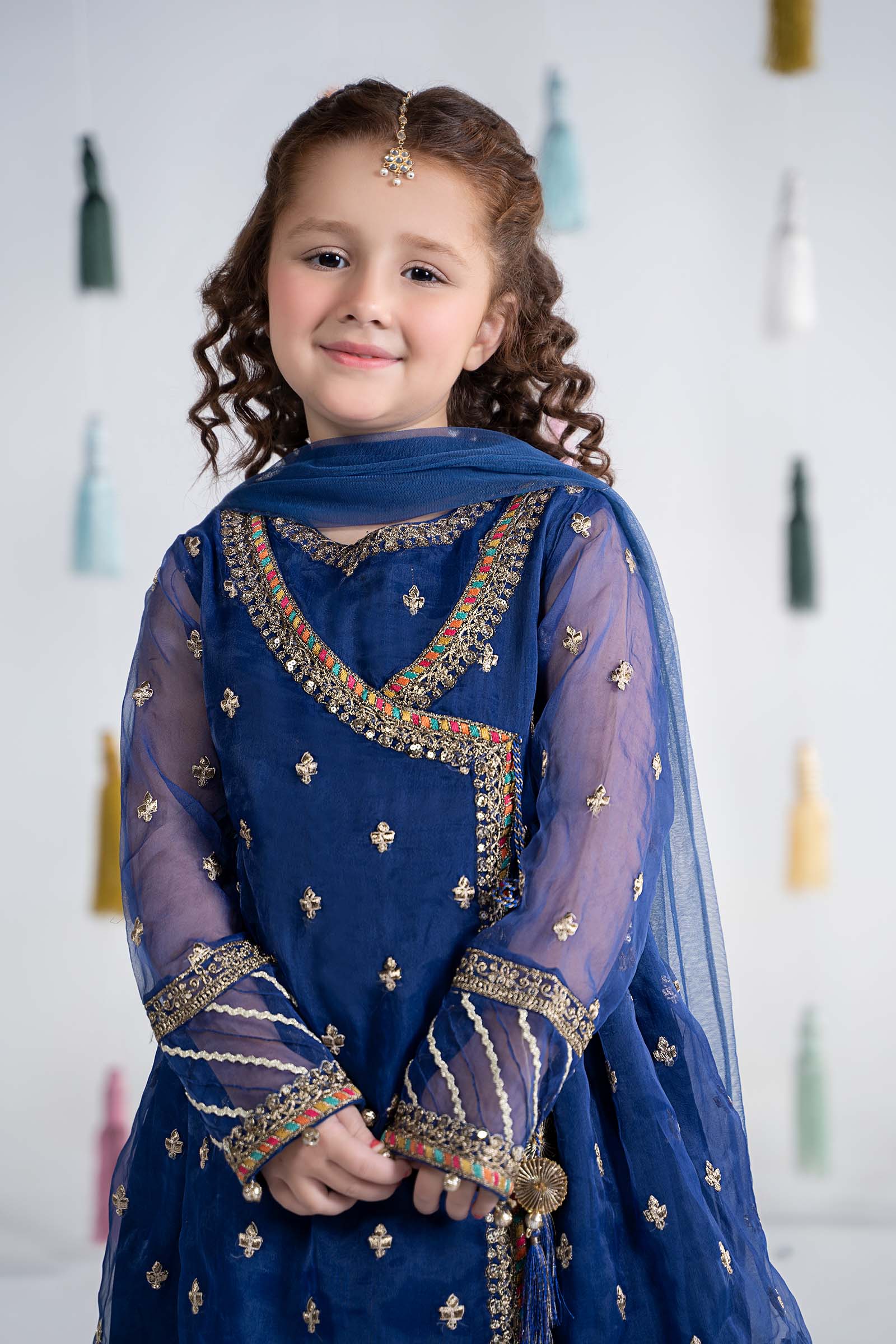 3 Piece Embroidered Organza Suit - Image 3