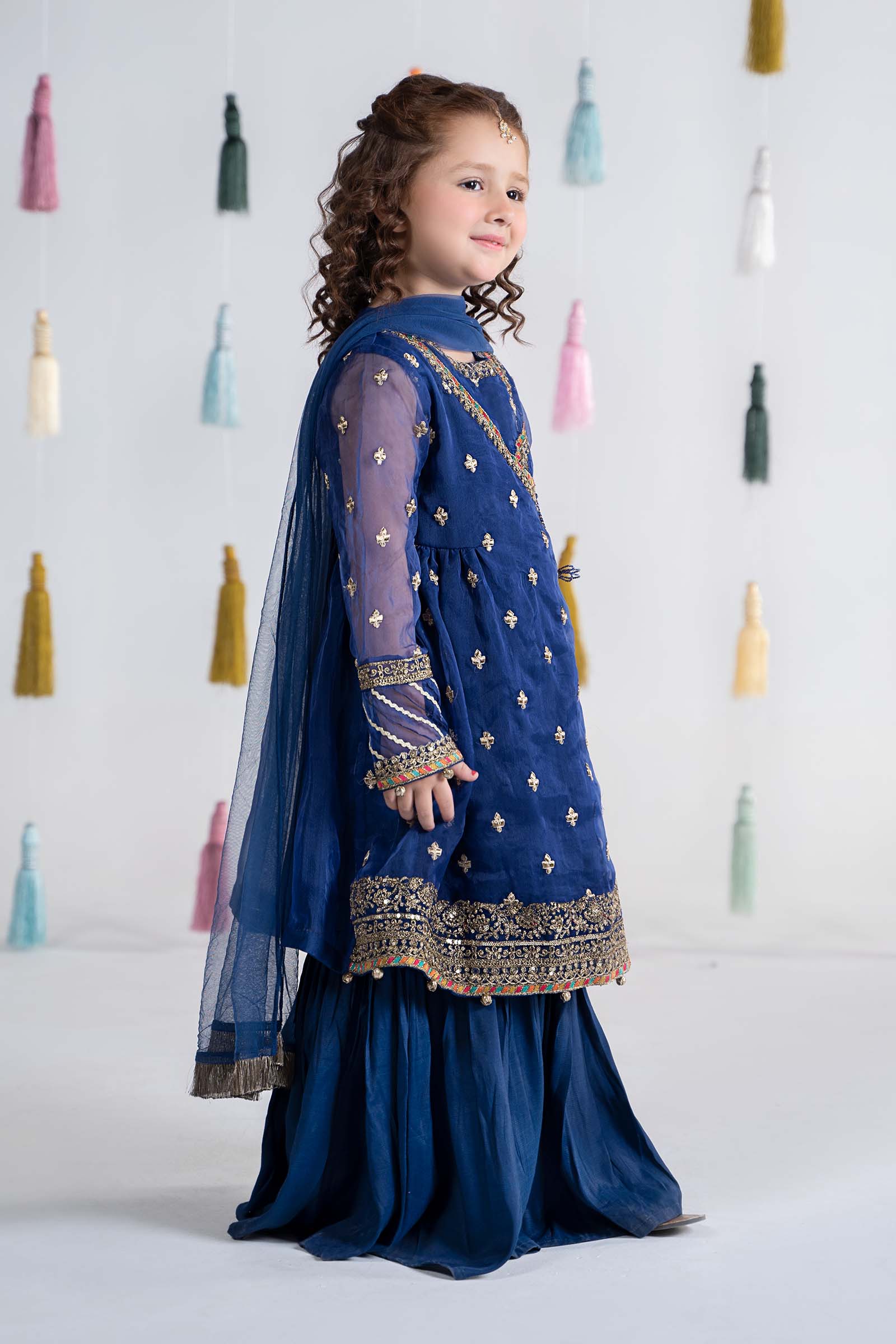 3 Piece Embroidered Organza Suit - Image 6