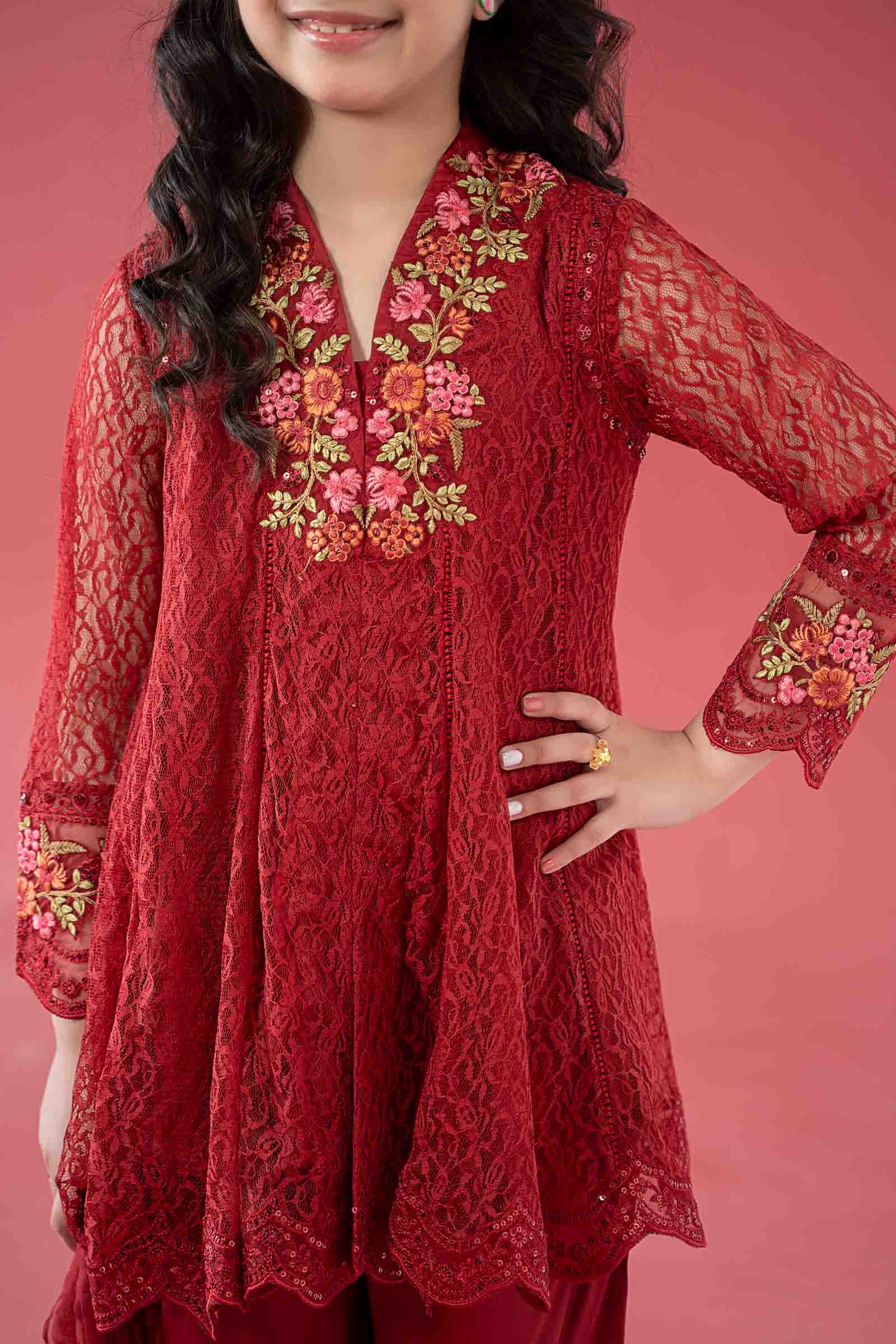 3 Piece Embroidered Chantelle Suit - Image 3