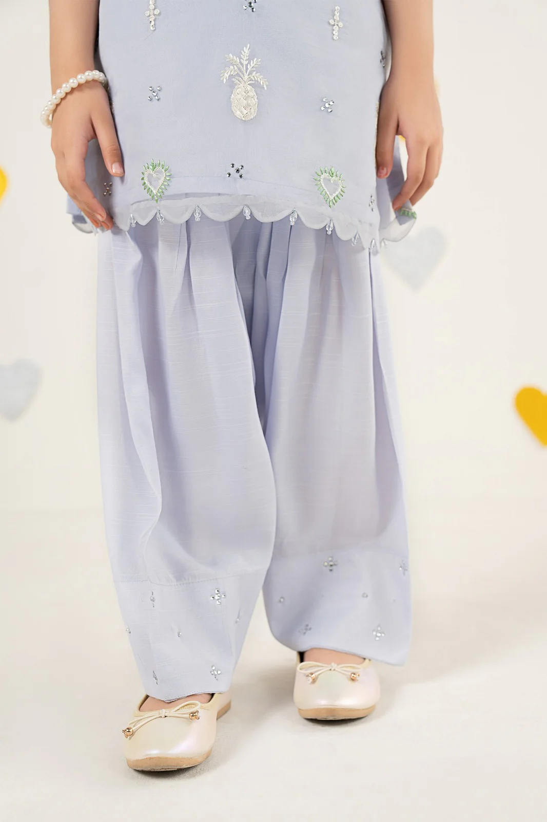 2 Piece Embroidered Organza Suit - Image 5