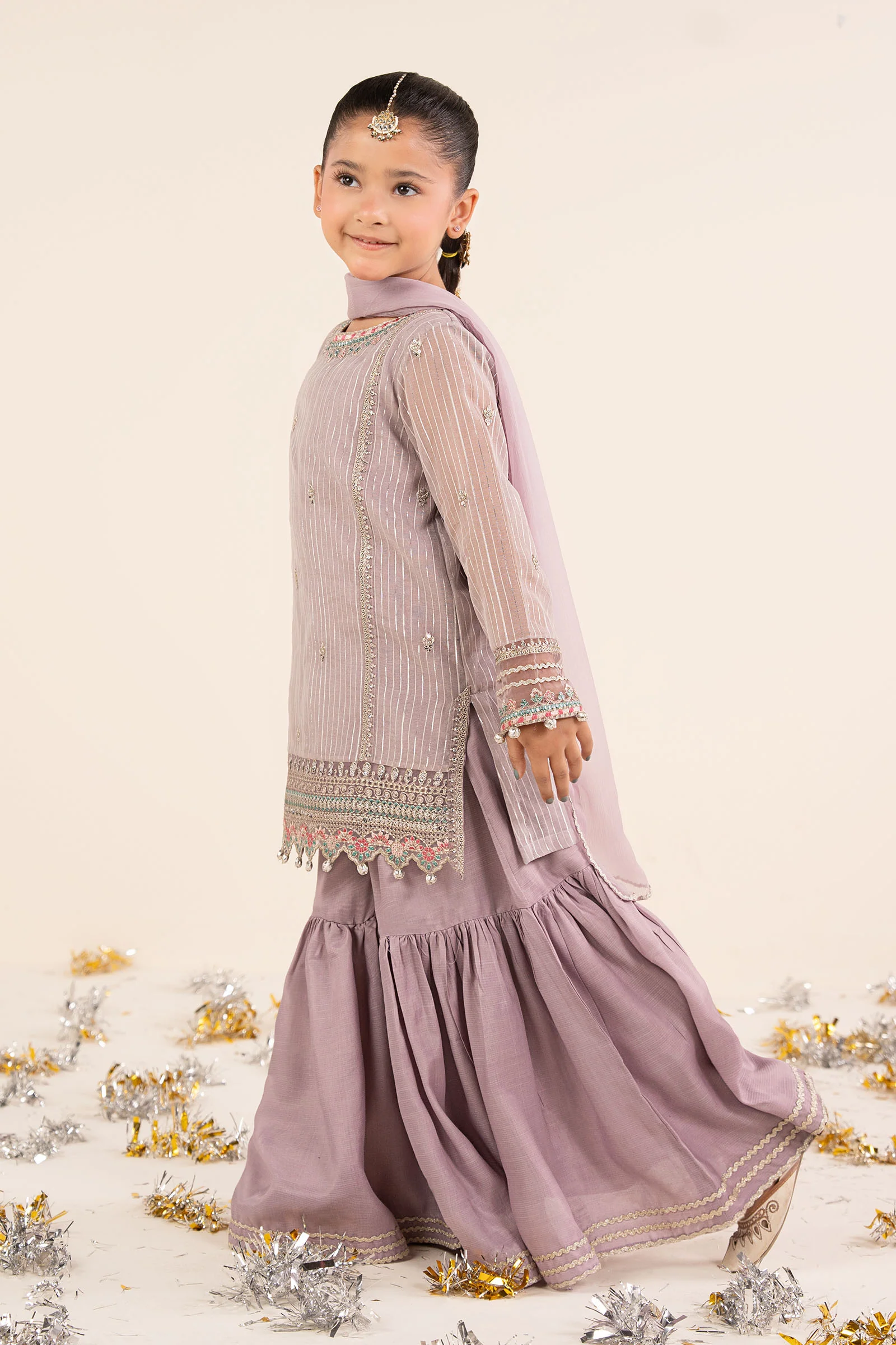 3 Piece Embroidered Yarn Dyed Suit - Image 5