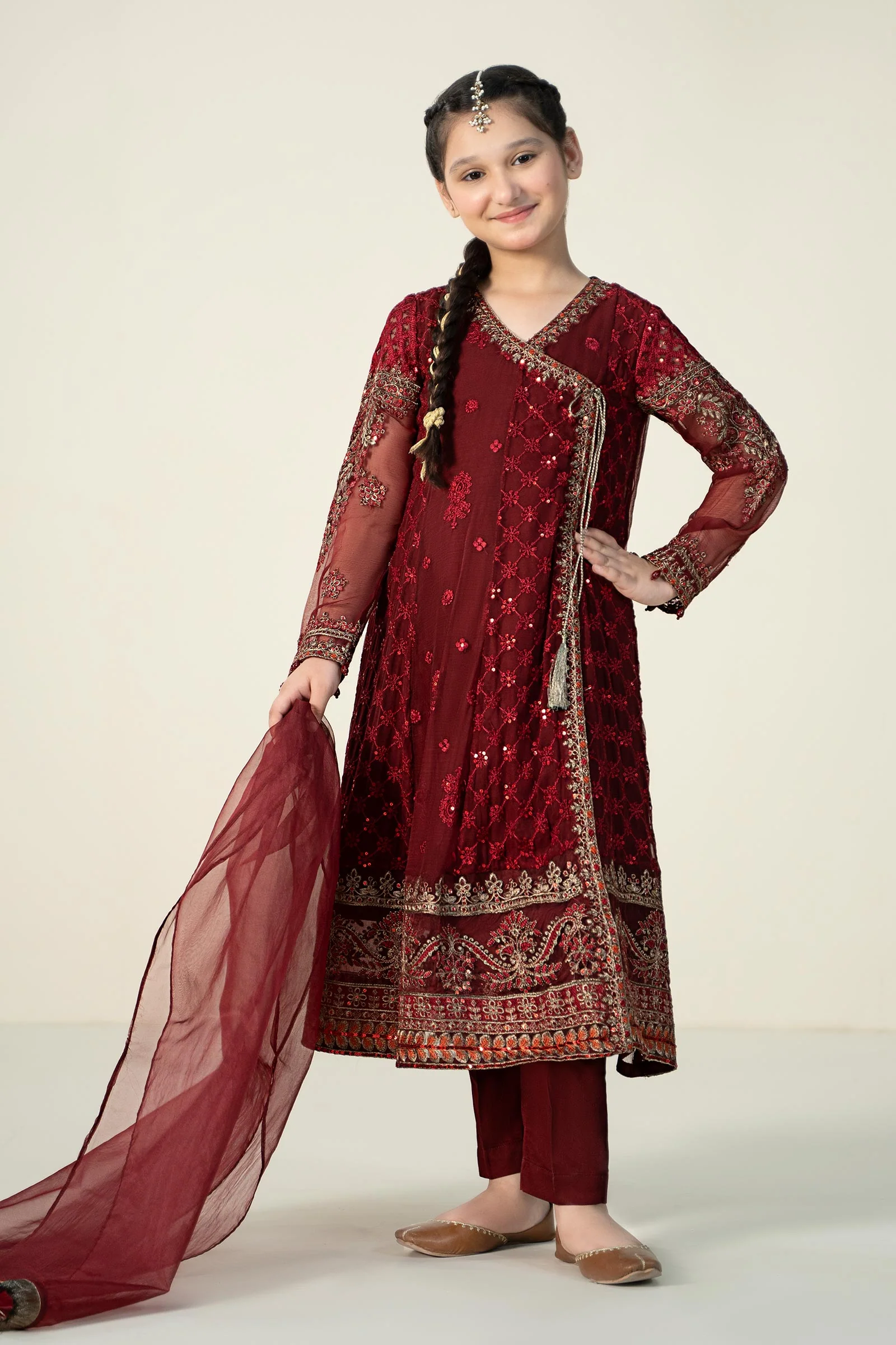 3 Piece Embroidered Suit