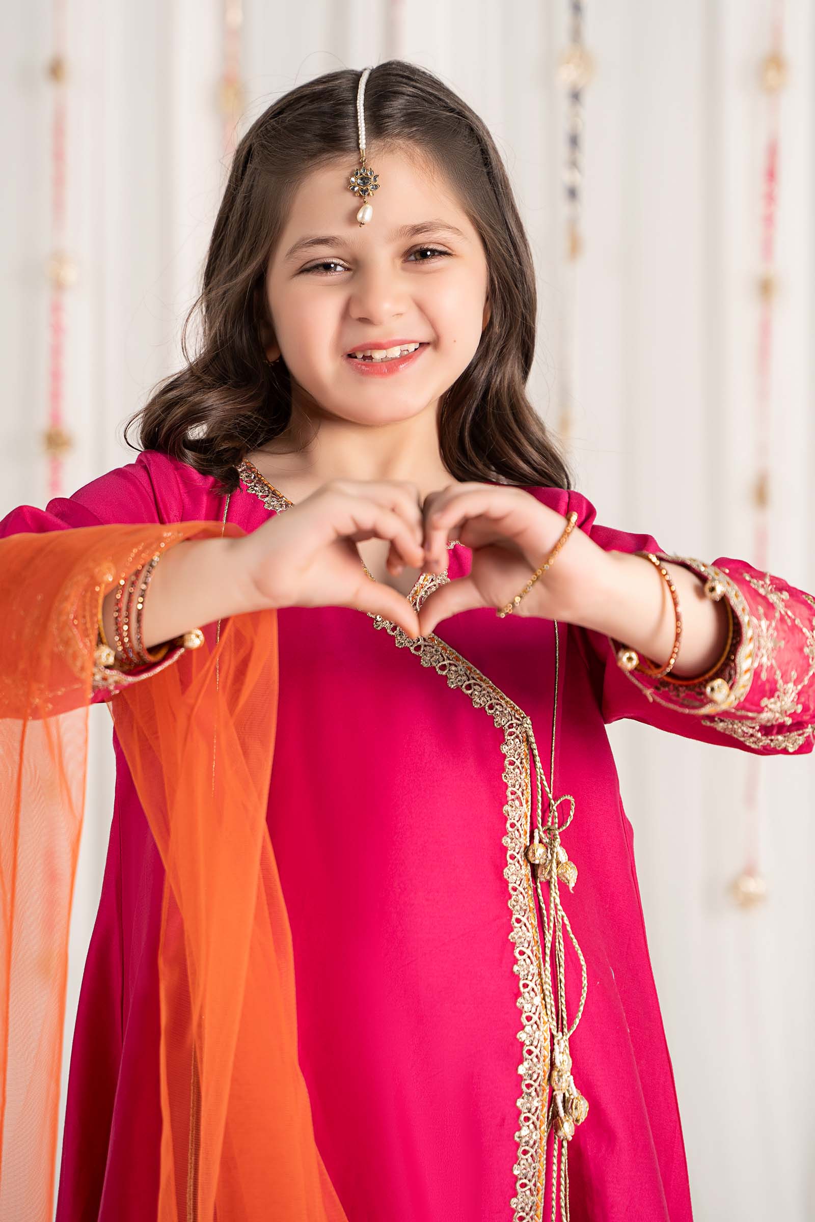 3 Piece Embroidered Cotton Satin Suit - Image 3