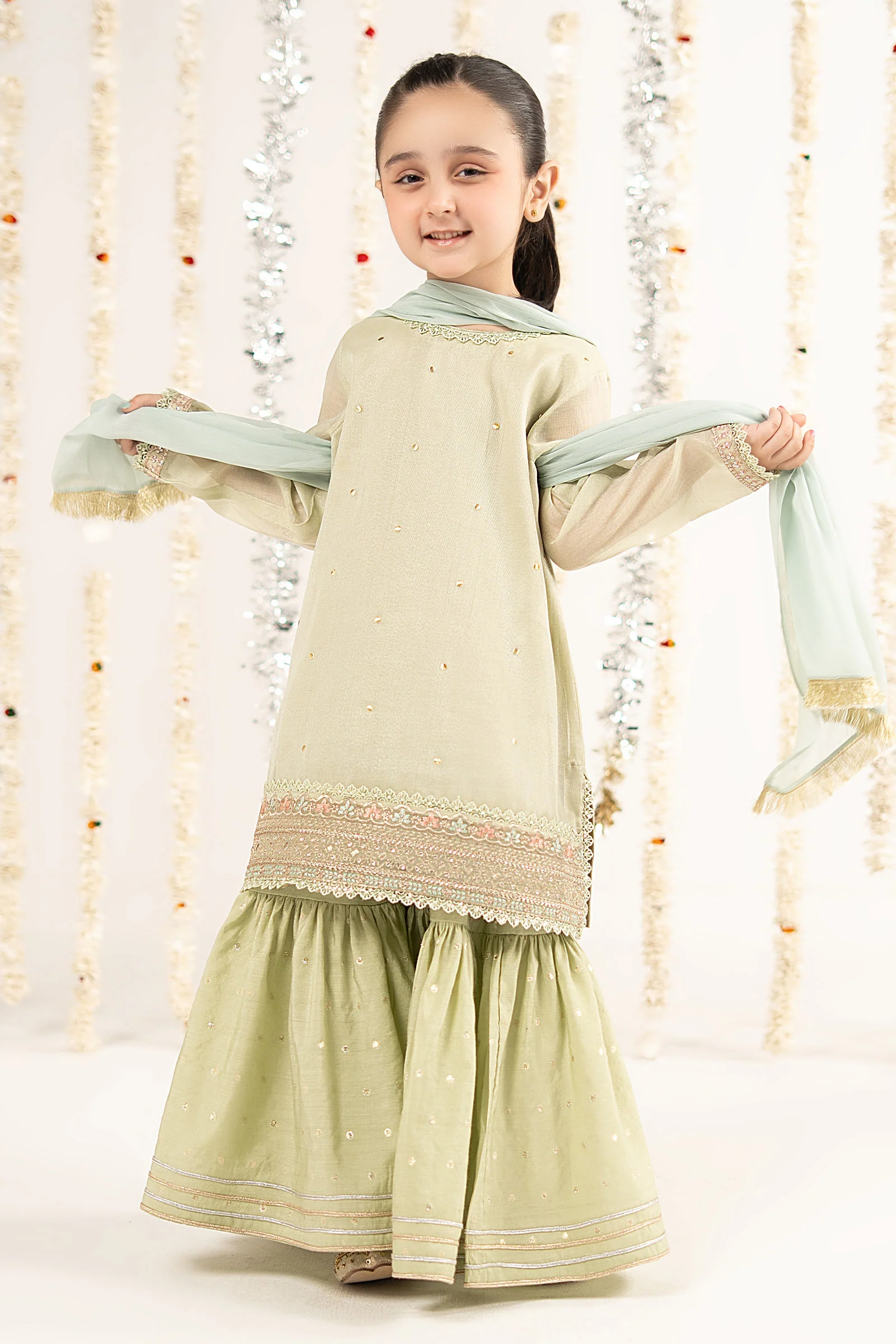 3 Piece Embroidered Masoori Yarn Dyed Suit - Image 2