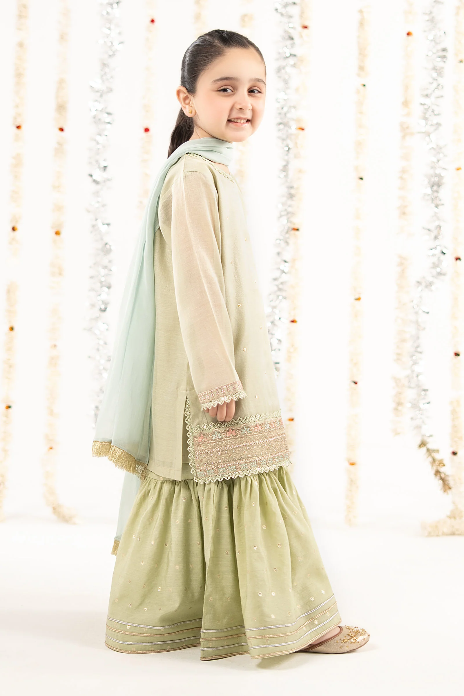 3 Piece Embroidered Masoori Yarn Dyed Suit - Image 6