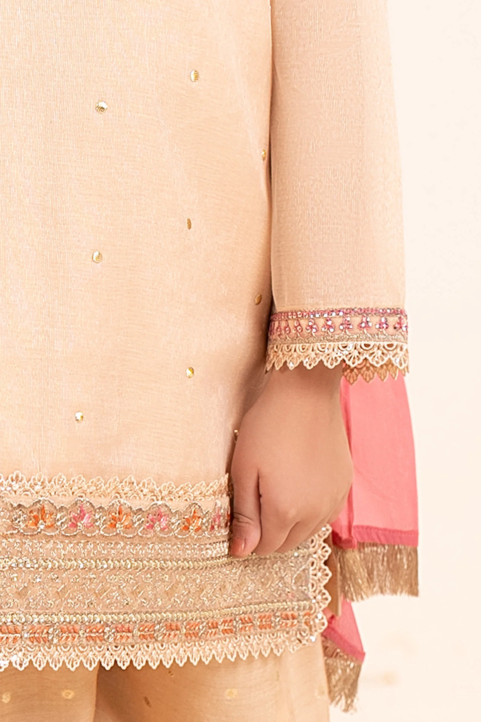 3 Piece Embroidered Masoori Yarn Dyed Suit - Image 4