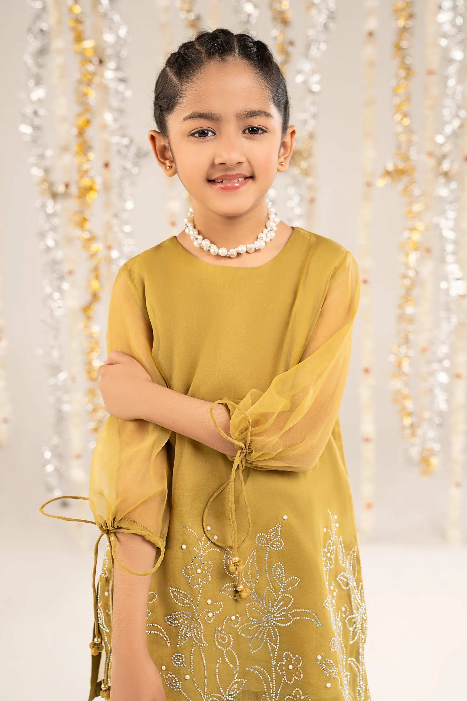 2 Piece Embellished Organza Suit - Image 3