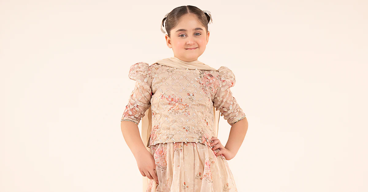 3 Piece Embroidered Organza Suit - Image 9