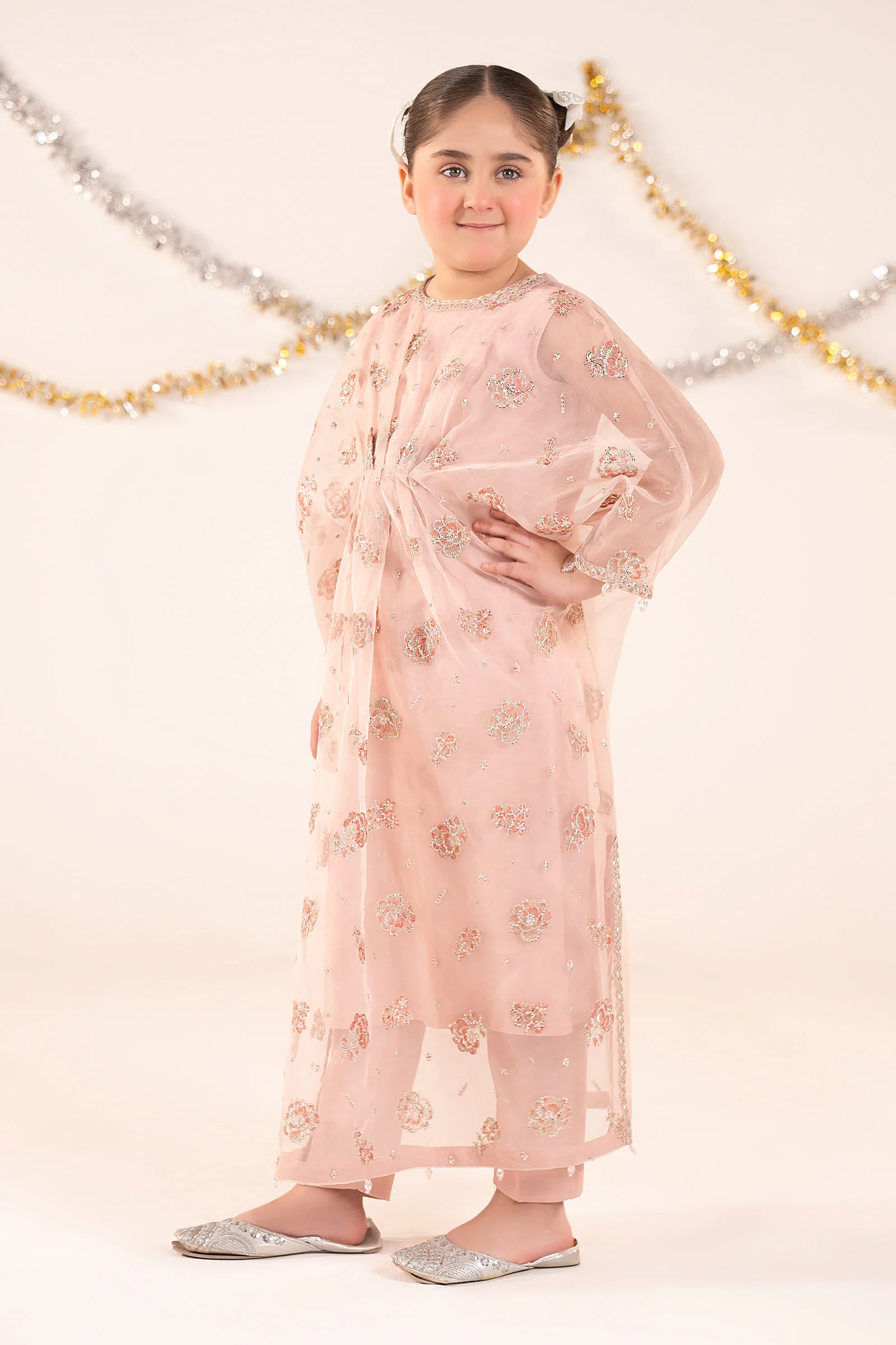 2 Piece Embroidered Organza Suit - Image 6