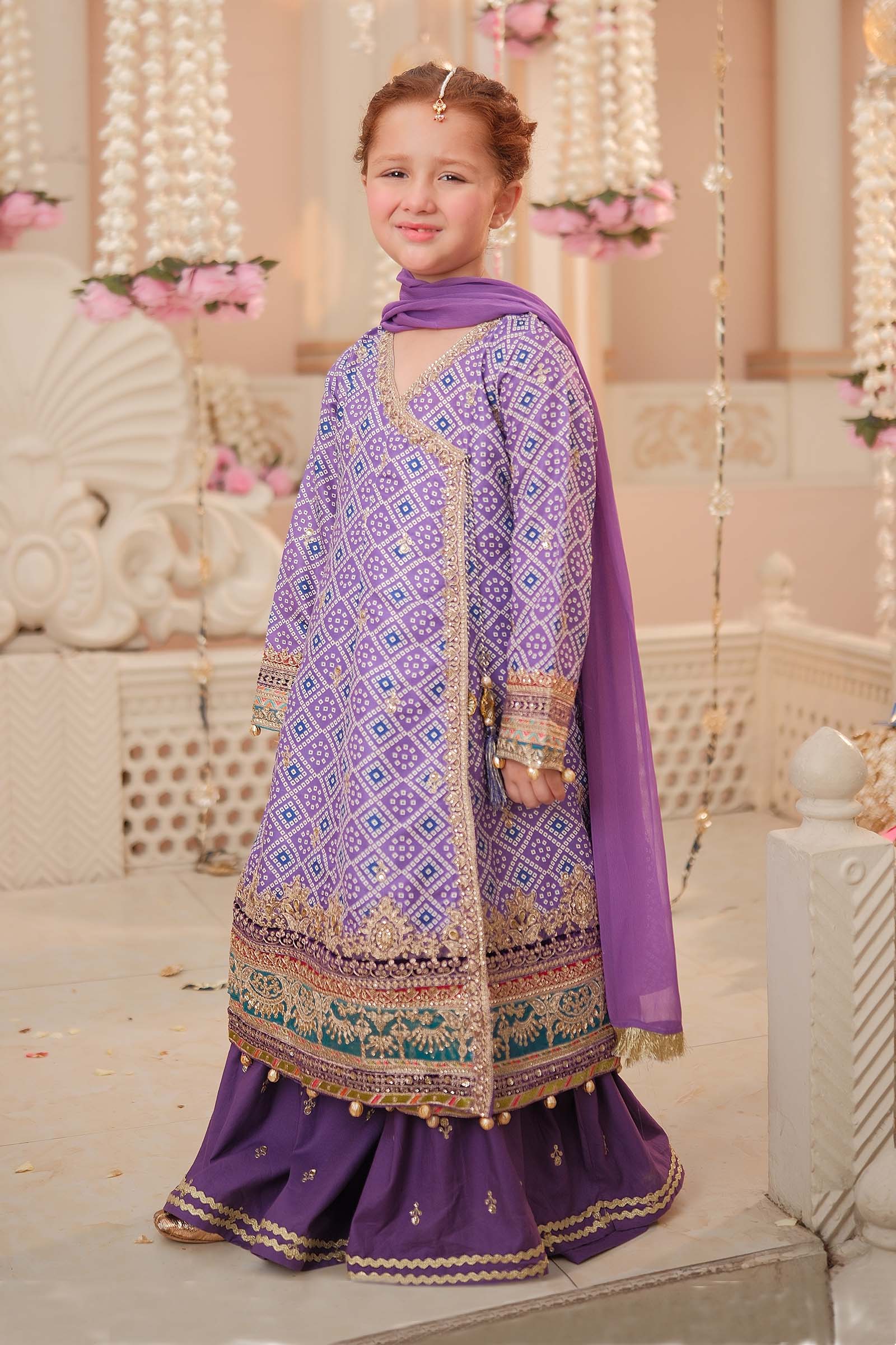 3 Piece Embroidered Raw Silk Suit - Image 6