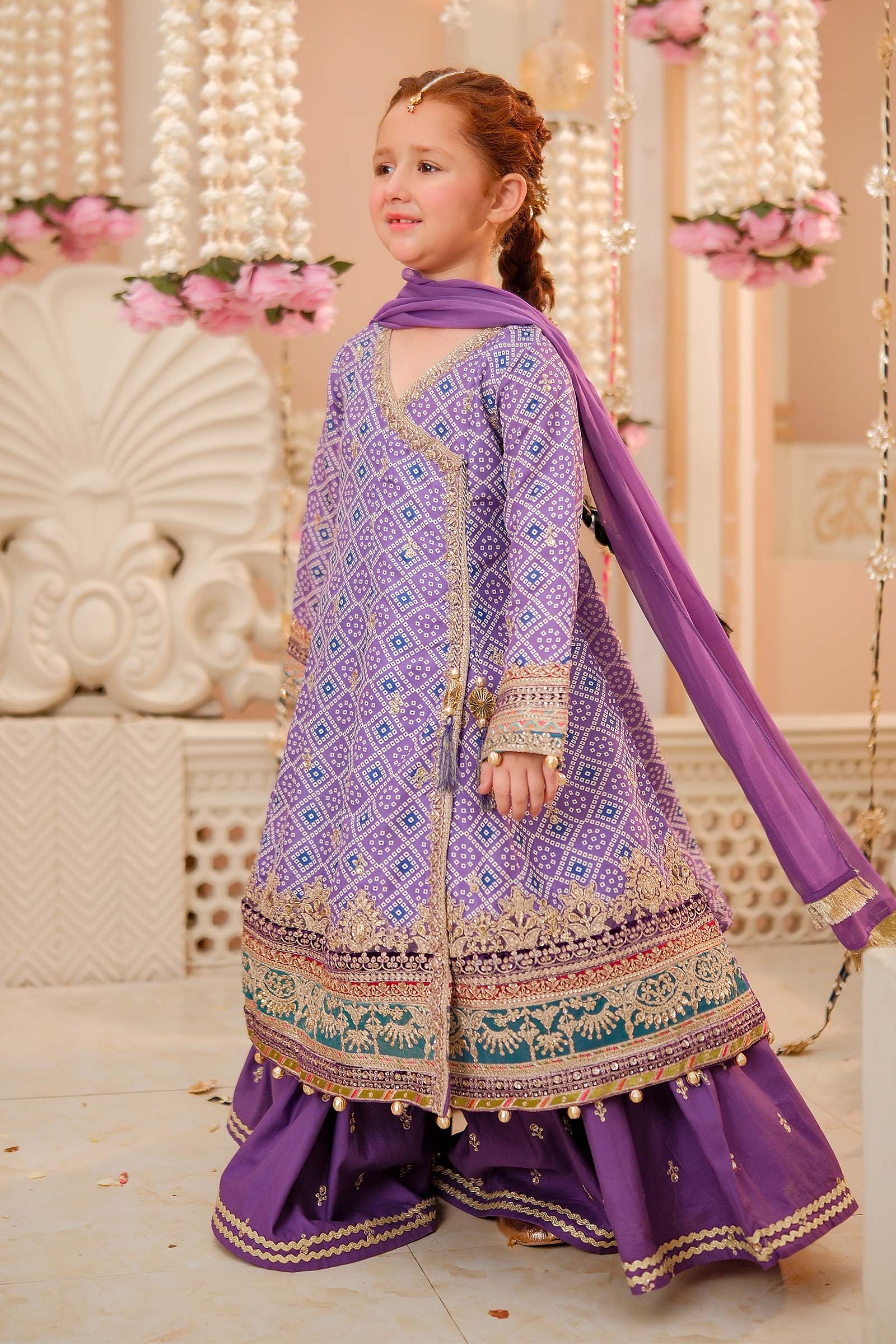 3 Piece Embroidered Raw Silk Suit - Image 7