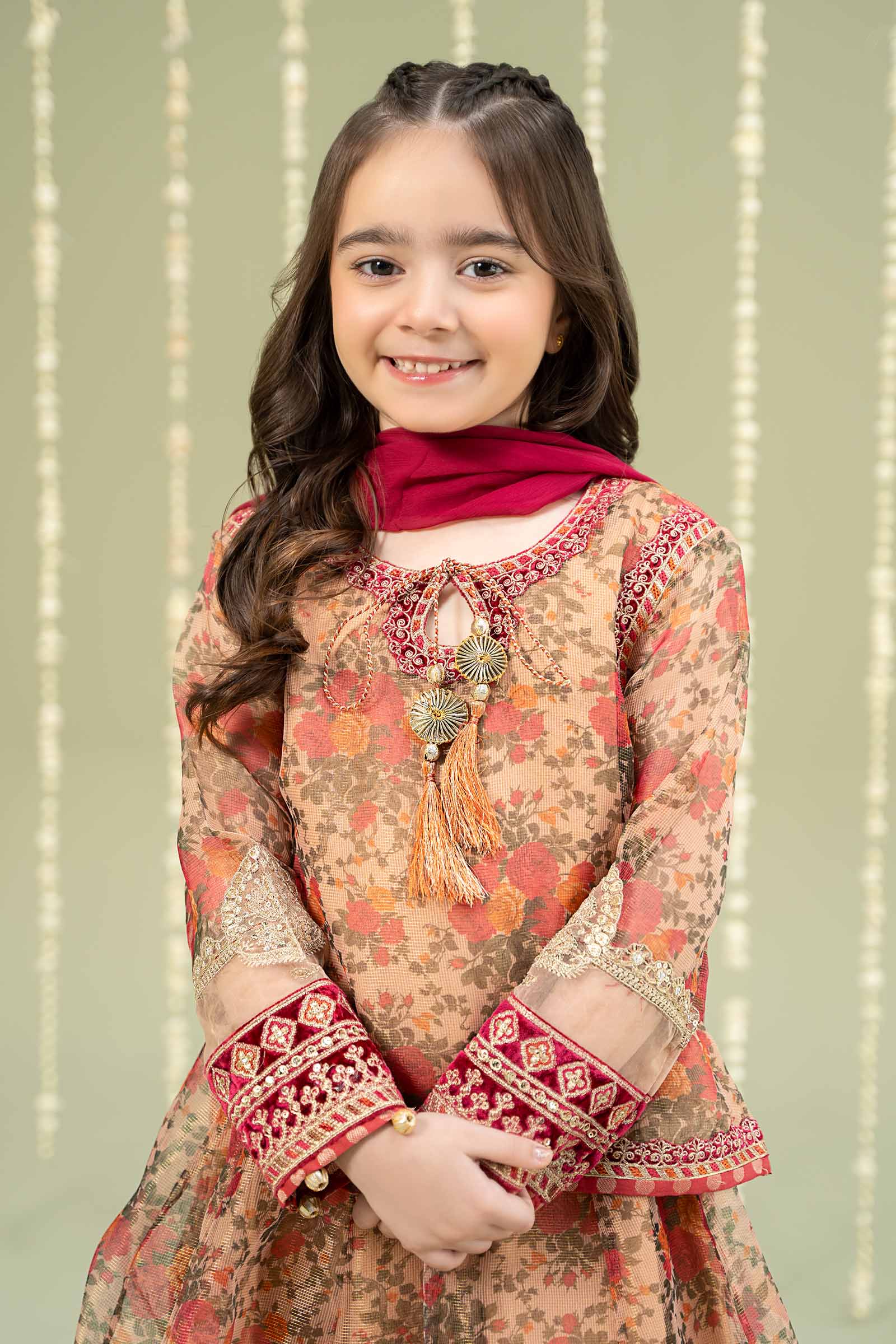 3 Piece Embroidered Cotton Maoori Net Suit - Image 2