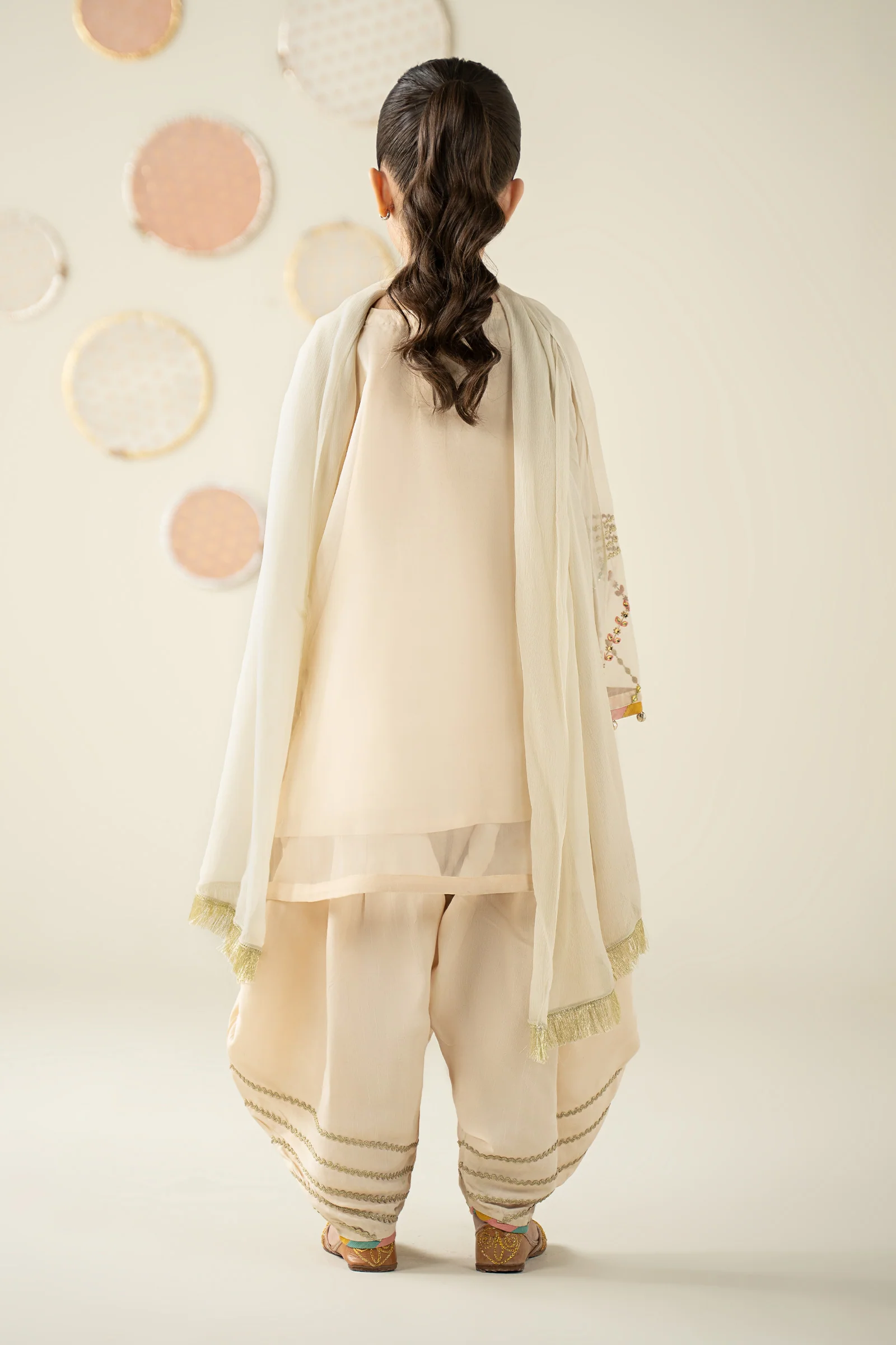 3 Piece Embroidered Organza Suit - Image 9