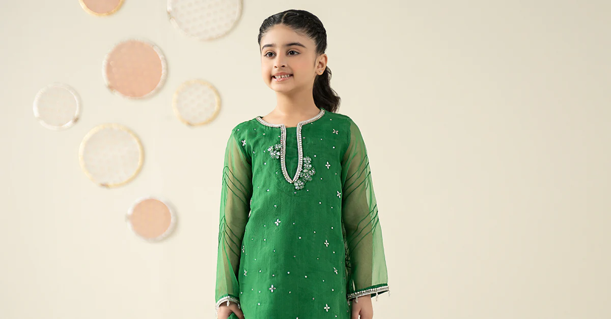 3 Piece Embellished Organza Suit - Image 10