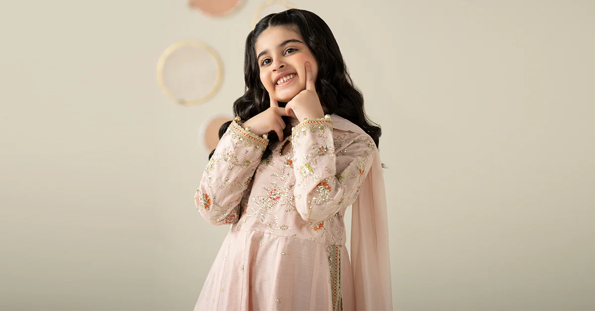 3 Piece Embroidered Cotton Silk Suit - Image 8