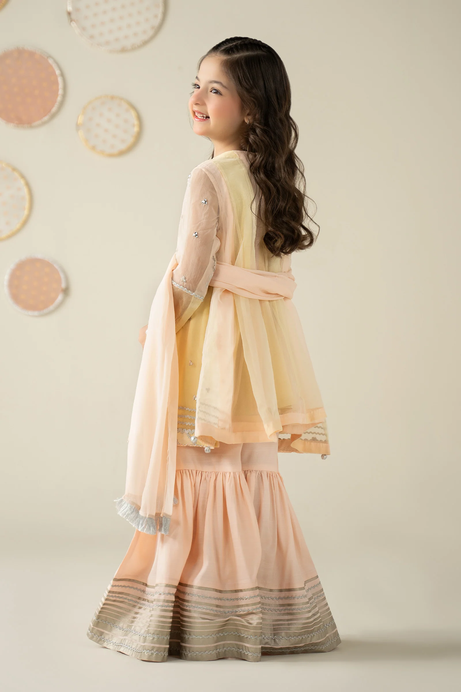 3 Piece Embroidered Organza Suit - Image 9