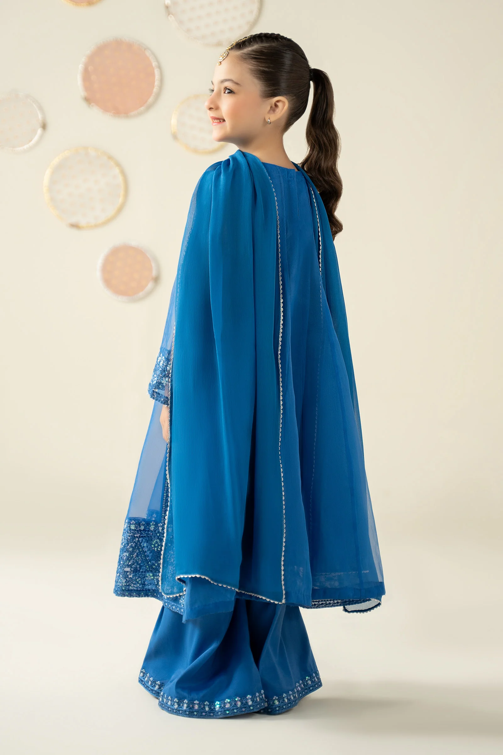 3 Piece Embroidered Organza Suit - Image 10