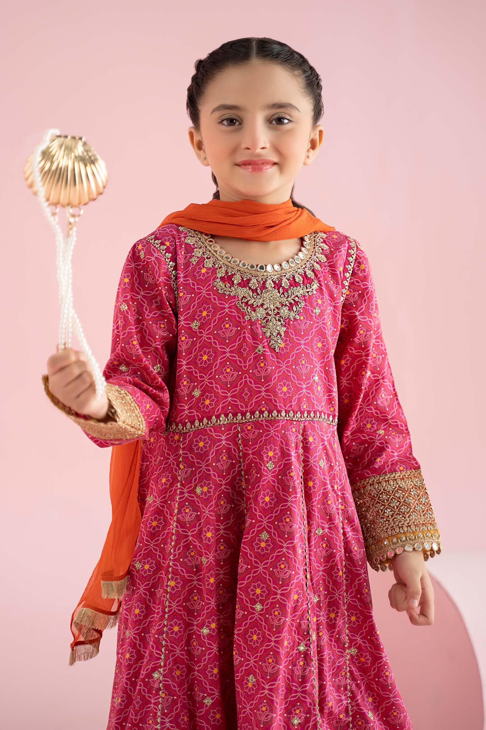 3 Piece Embroidered PK Raw Silk Suit - Image 3
