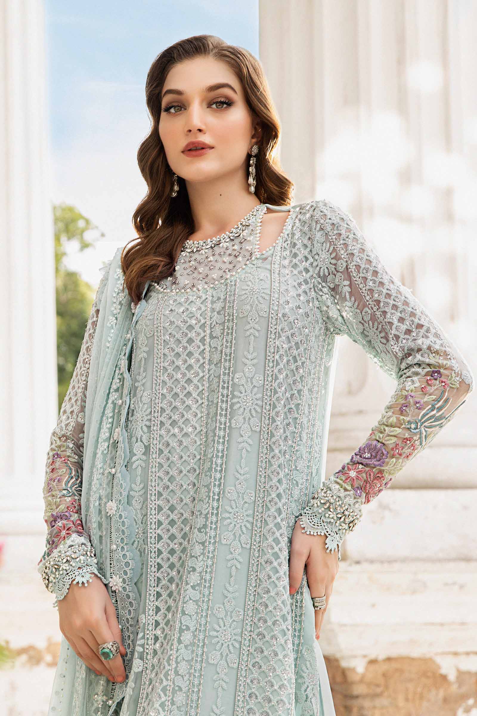 Unstitched Embroidered Chiffon Suit | MPC-24-103 - Image 2