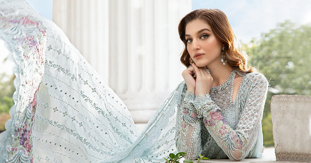 Unstitched Embroidered Chiffon Suit | MPC-24-103 - Image 9