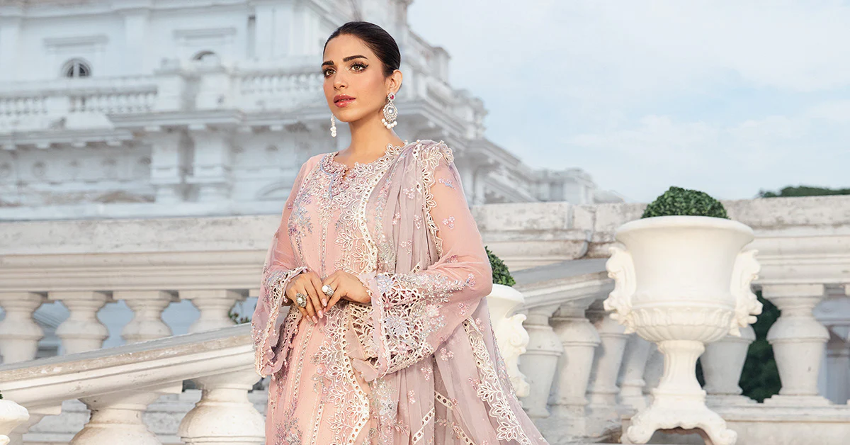 Unstitched Embroidered Chiffon Suit | MPC-24-106 - Image 7