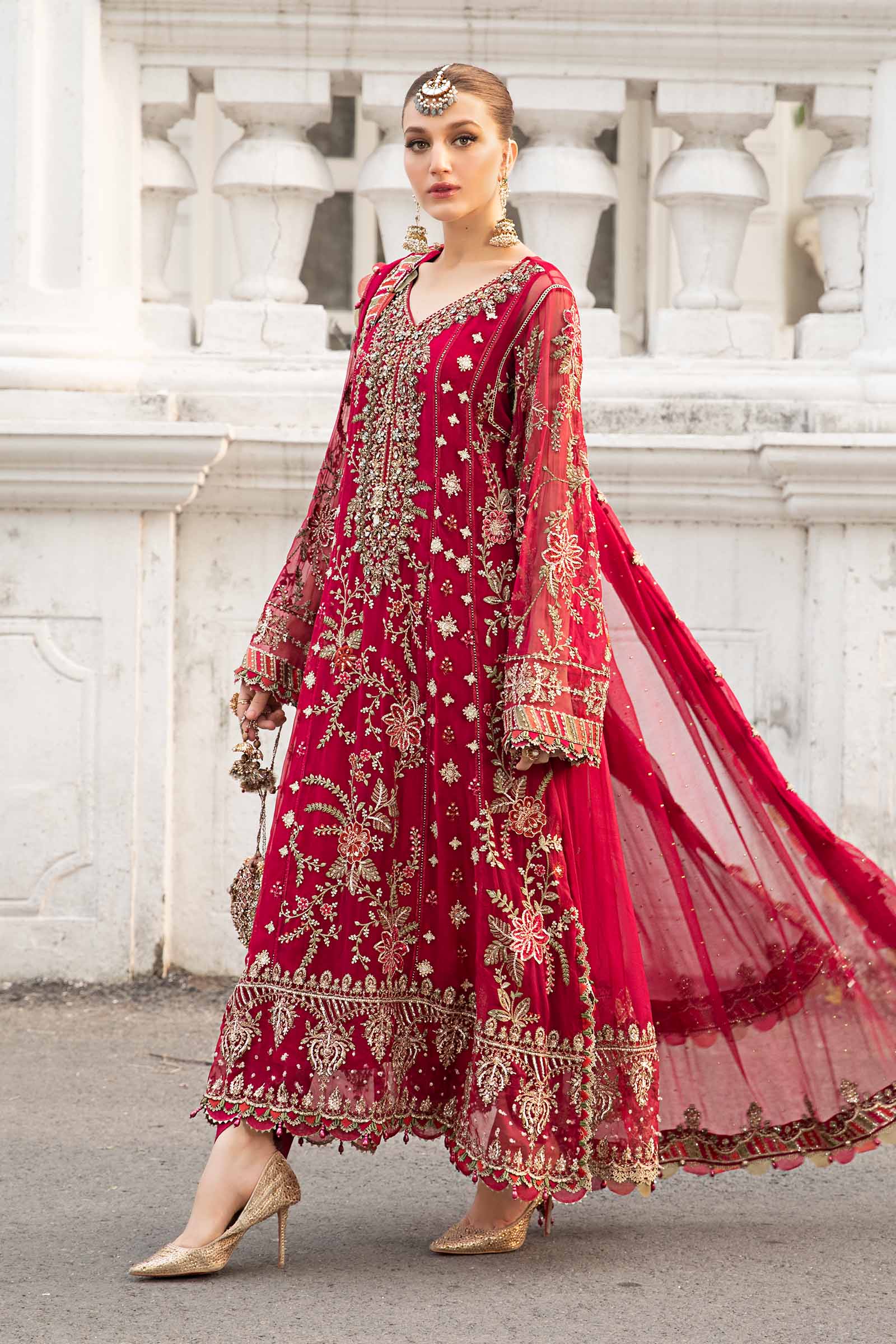 Unstitched Embroidered Chiffon Suit | MPC-24-107 - Image 5
