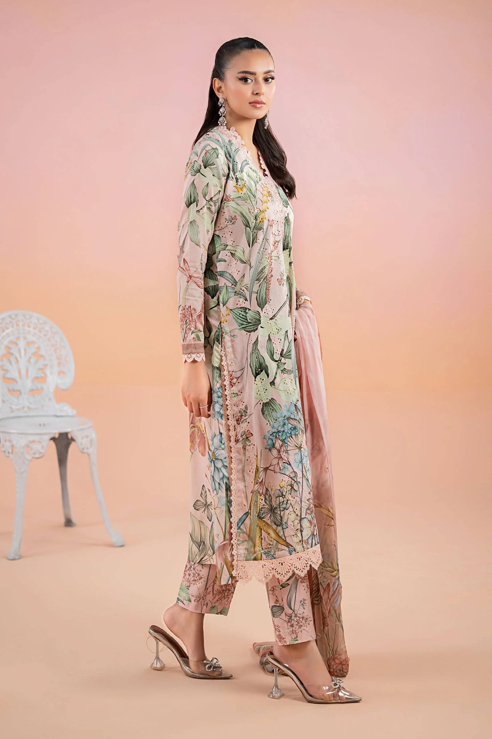 3 Piece Printed Lawn Suit | MPS-2502-A - Image 3