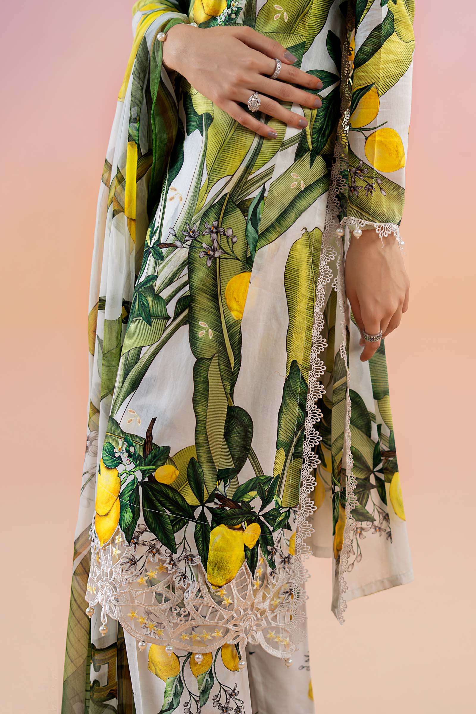 3 Piece Printed Lawn Suit | MPS-2503-A - Image 5