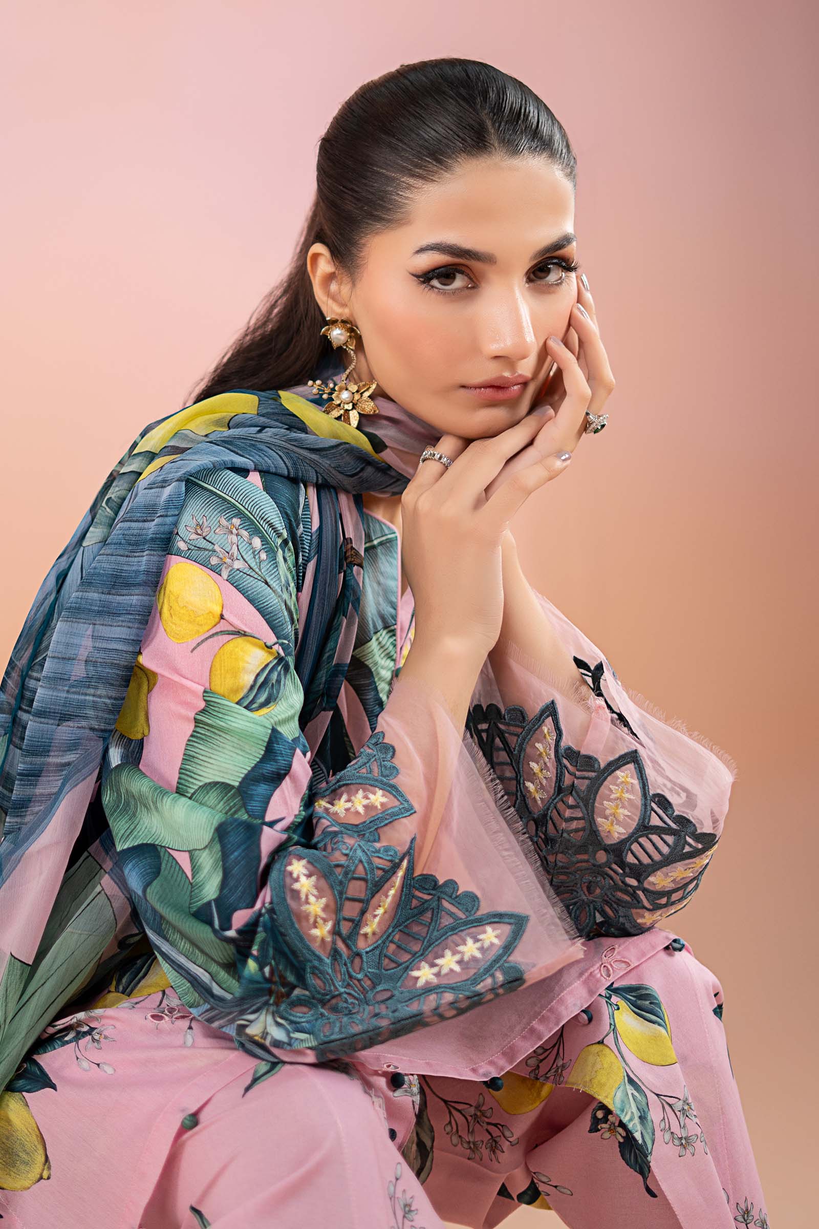 3 Piece Printed Lawn Suit | MPS-2503-B - Image 2