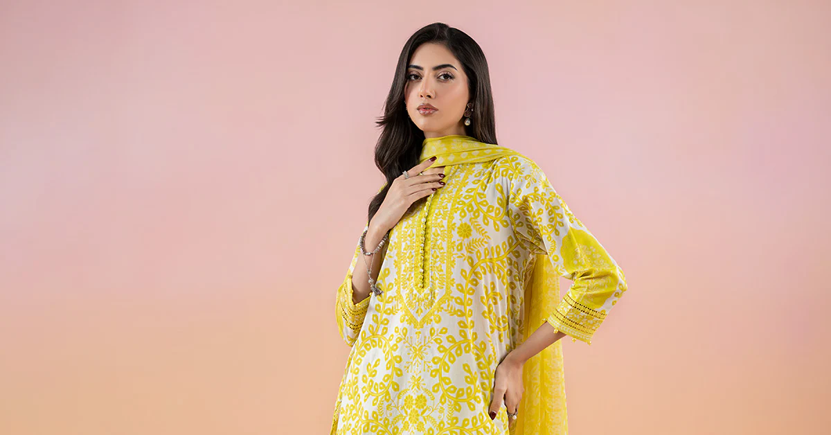 3 Piece Printed Lawn Suit | MPS-2504-A - Image 8