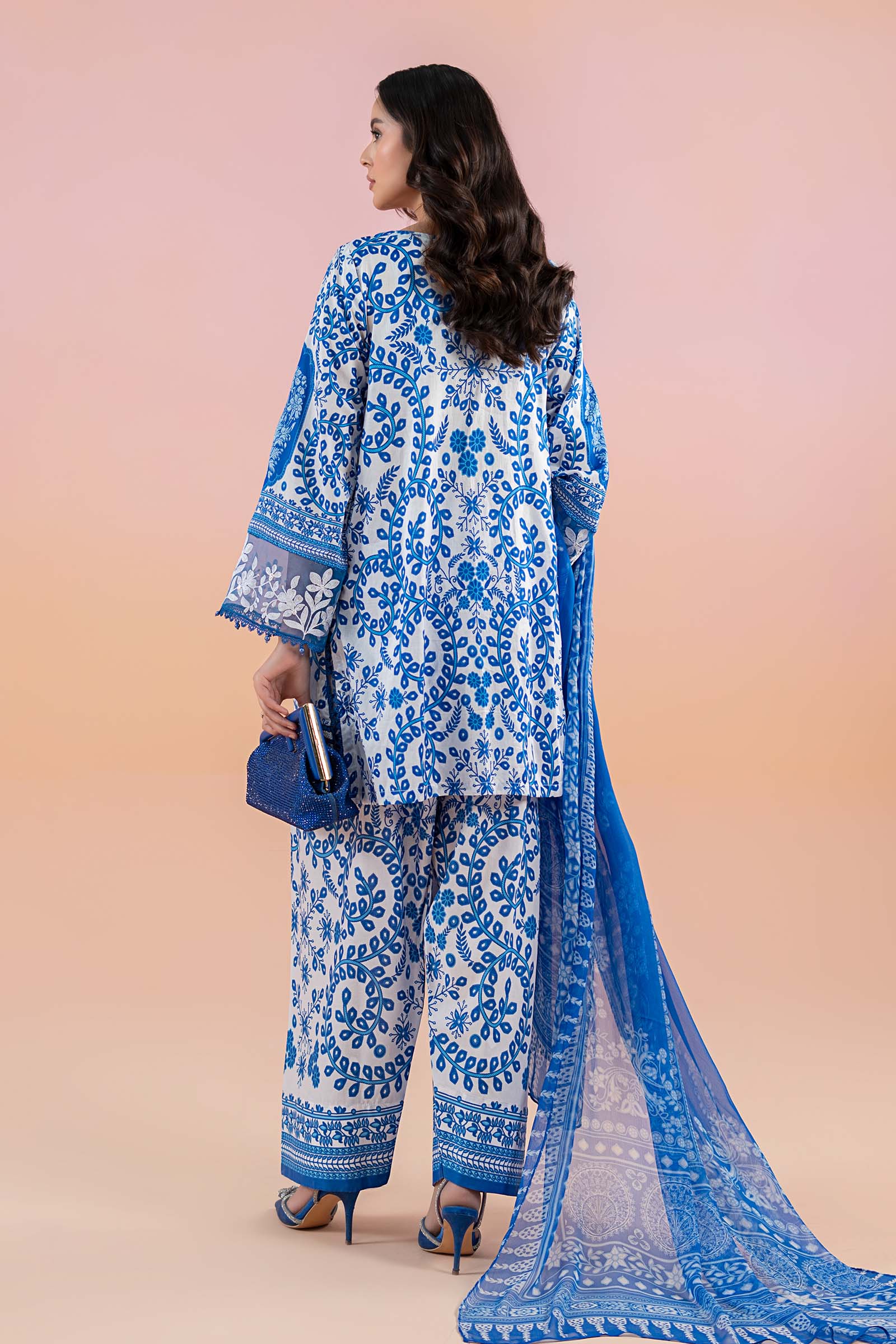 3 Piece Printed Lawn Suit | MPS-2504-B - Image 6